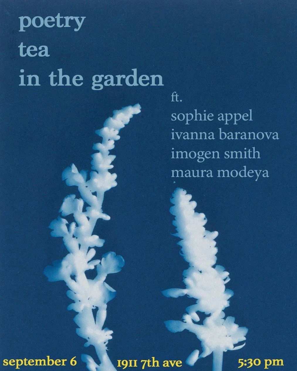Poetry &amp; Tea in the Garden