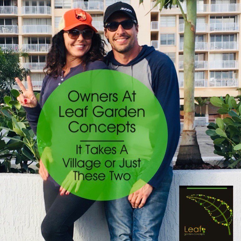 They say it takes a village, but it&rsquo;s just us! We feel grateful for the opportunity to be of service to all our clients tree and landscape needs. #leafgardenconcepts #browardcountylandscapers #treework #hollywoodlakes #hollywoodfl #victorapark 