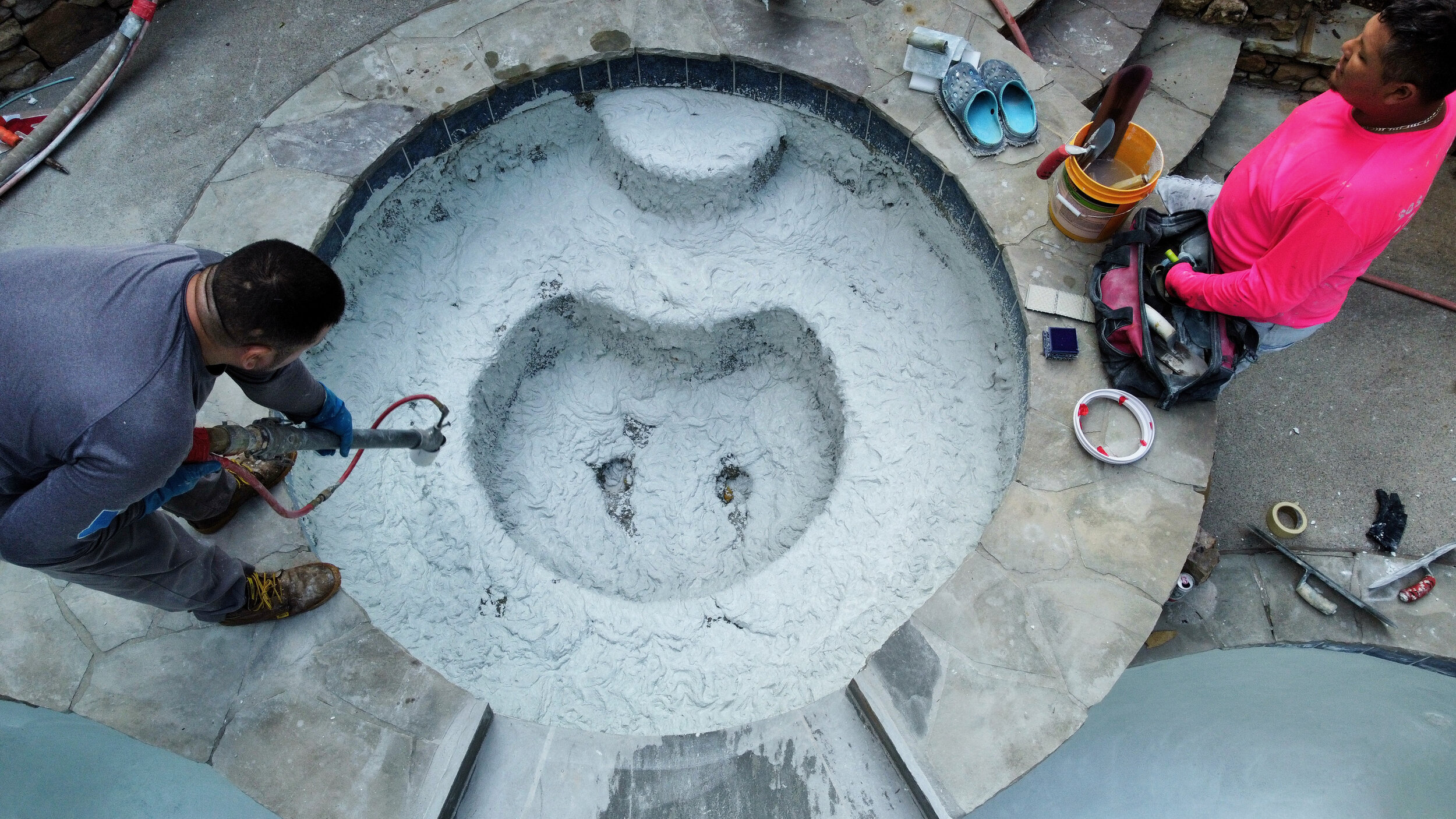 Alpharetta, Ga Residential Spa Pool refinishing