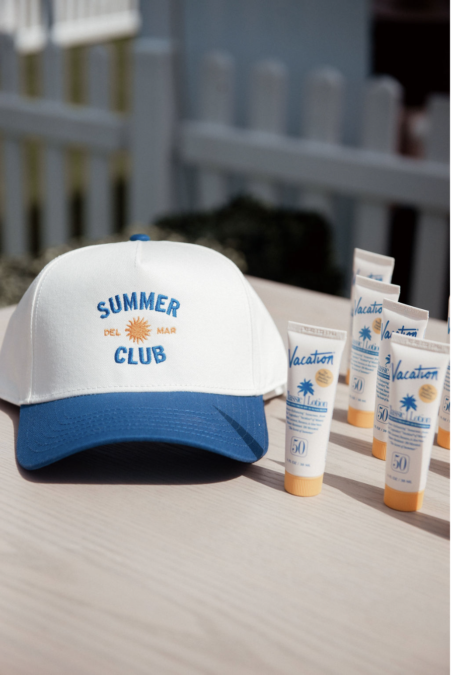 Two Tone Summer Club Hat