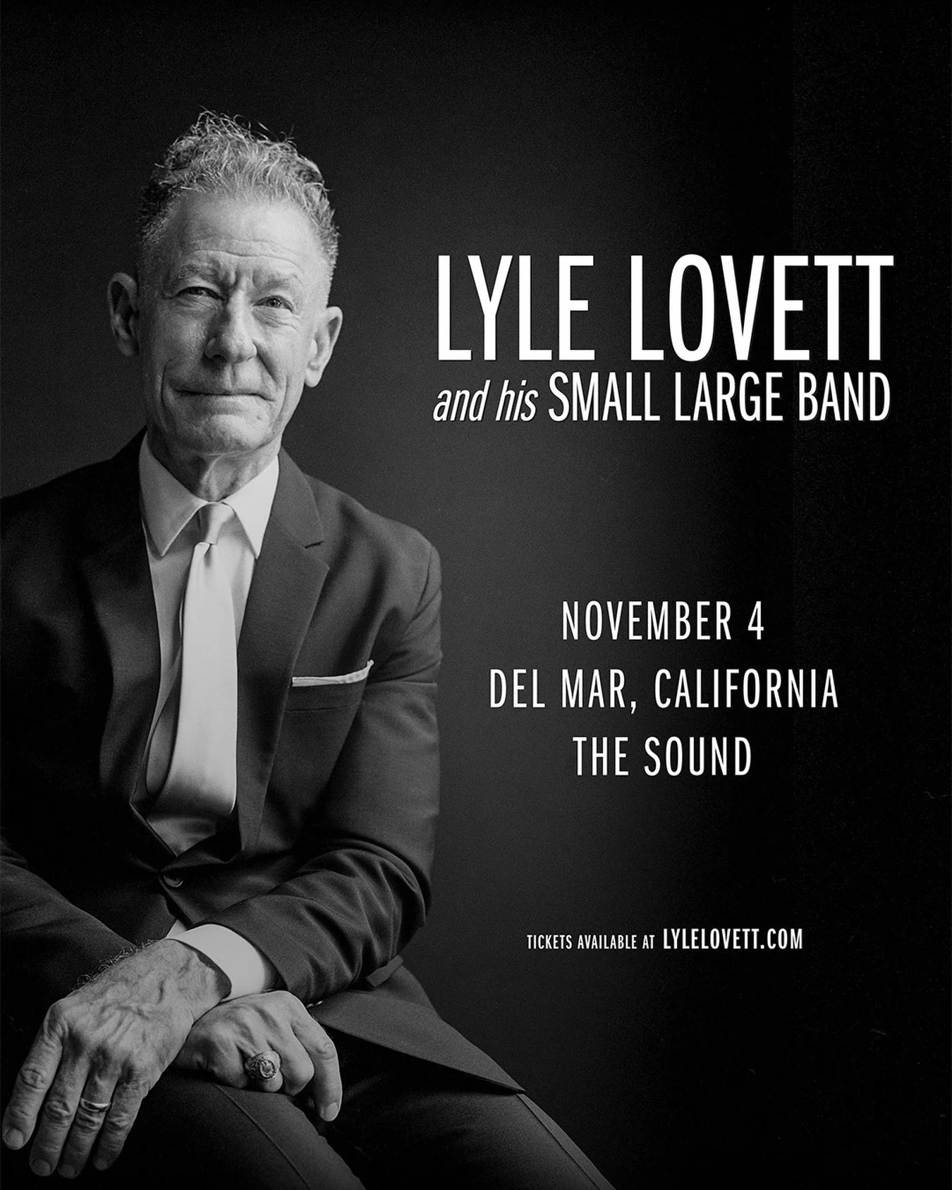 🎶 GIVEAWAY 🎶 

Lyle Lovett is coming to The Sound in Del Mar on Wednesday, November 4, and we&rsquo;re sending one lucky winner + a friend.

We&rsquo;ve teamed up with @thesoundsd to give away 2 tickets to the show.

To enter:
1️⃣ Follow @visitdelm
