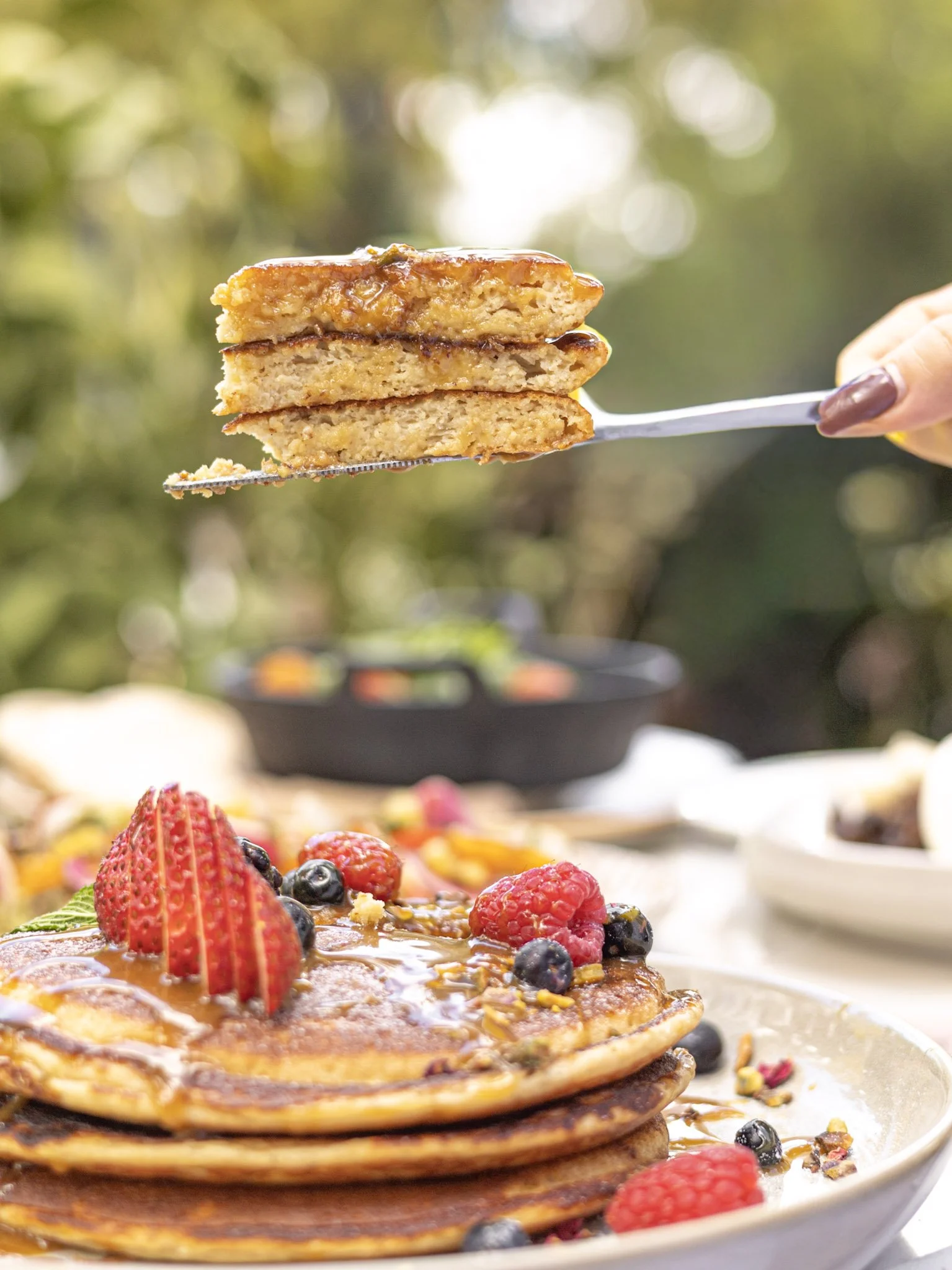 tahini pancakes
