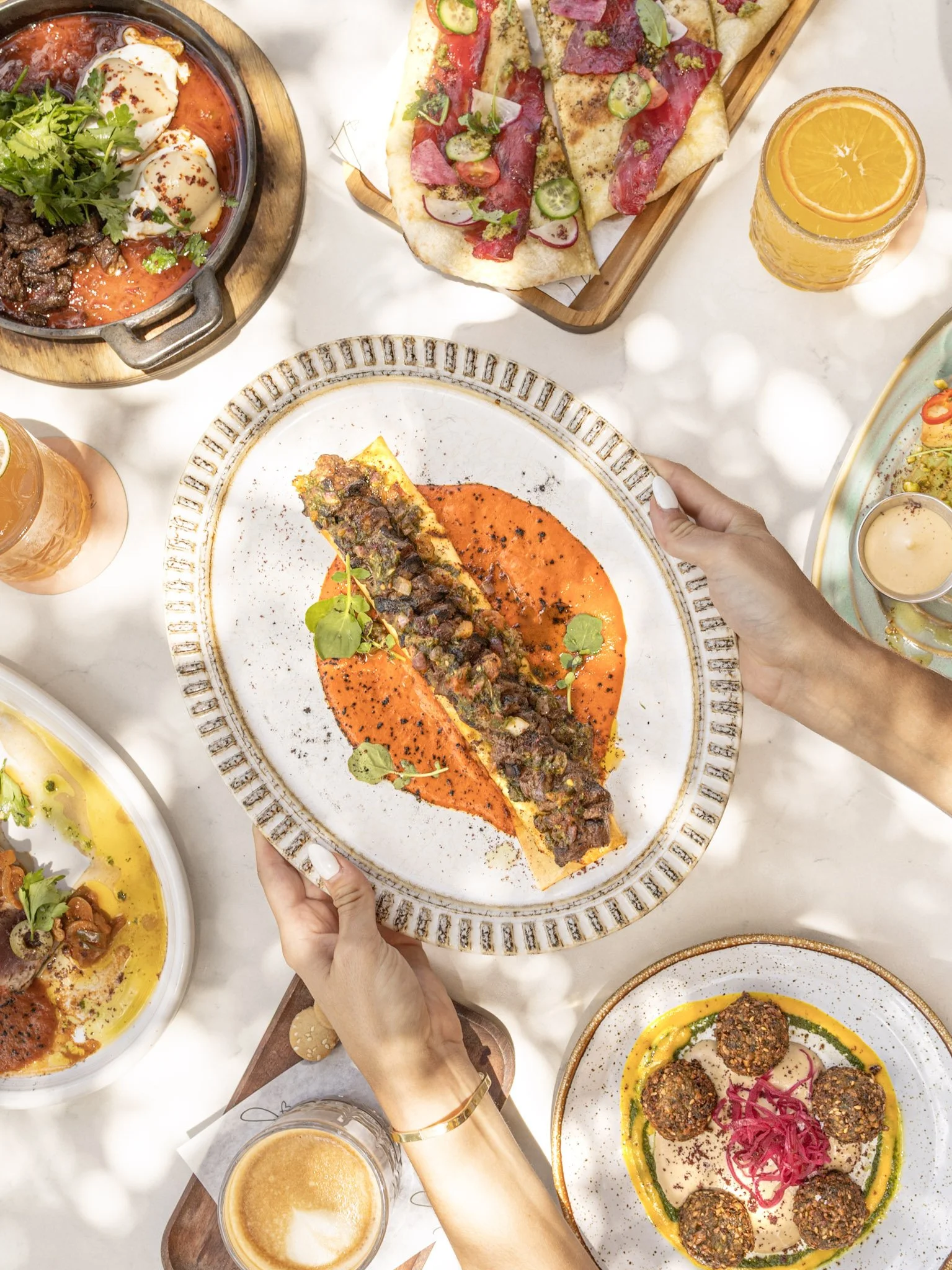 dinner spread
