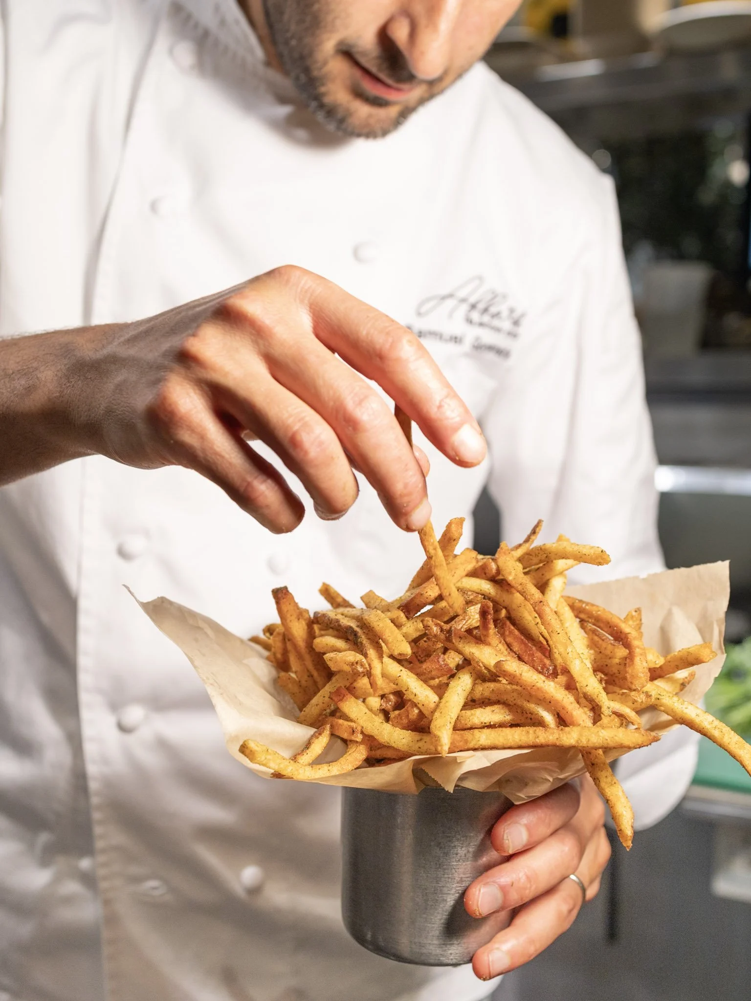 za'atar hand cut fries