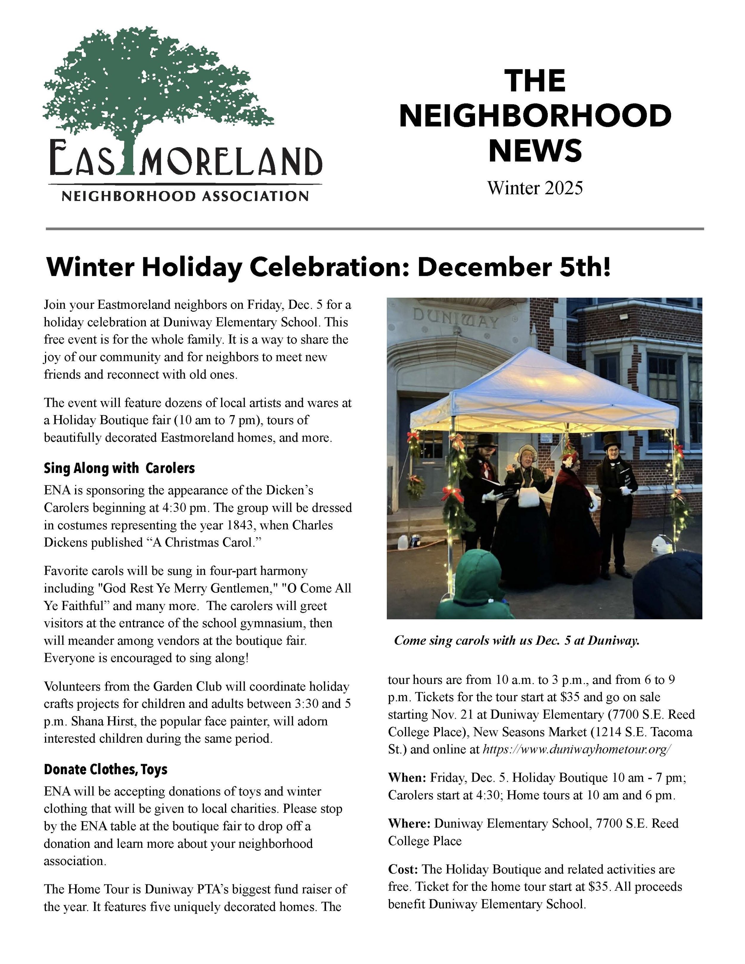 ENA Newsletter, Winter 2025