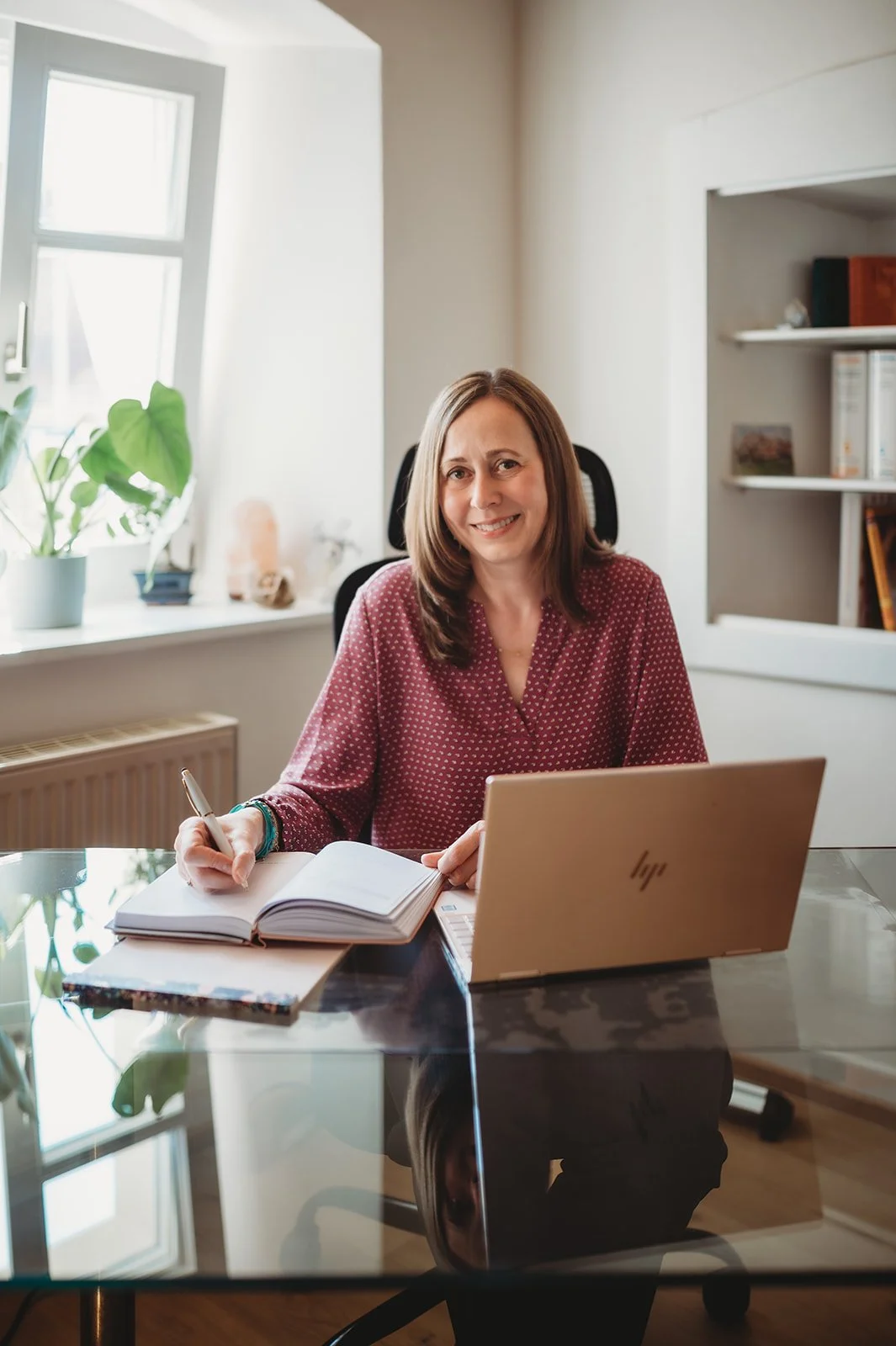 Online therapy session for military service member