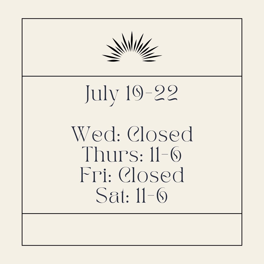 We have modified this weeks hours as we have a lot going on! 

This week we will be open:

Wednesday: closed
Thursday: 11-6
Friday: Closed
Saturday: 11-6

Looking forward to a fun filled week full of flowers! I hope to see you Thursday or Saturday!