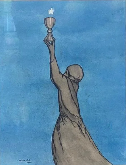 Castelao. Galiza ceibe. Tinta sobre papel