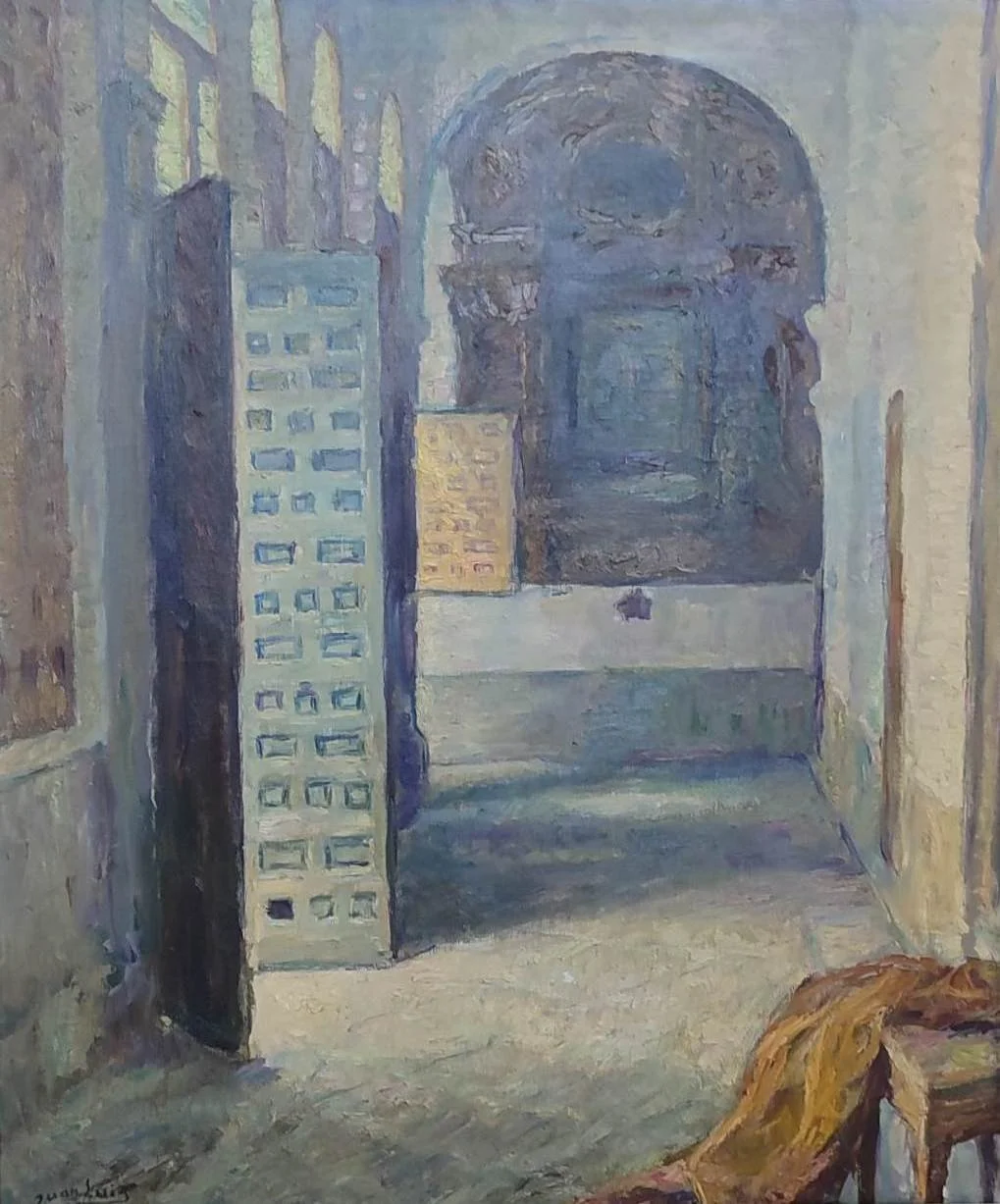 Juan Luis. Claustro conventual. Óleo sobre lienzo. 100 x 81 cm
