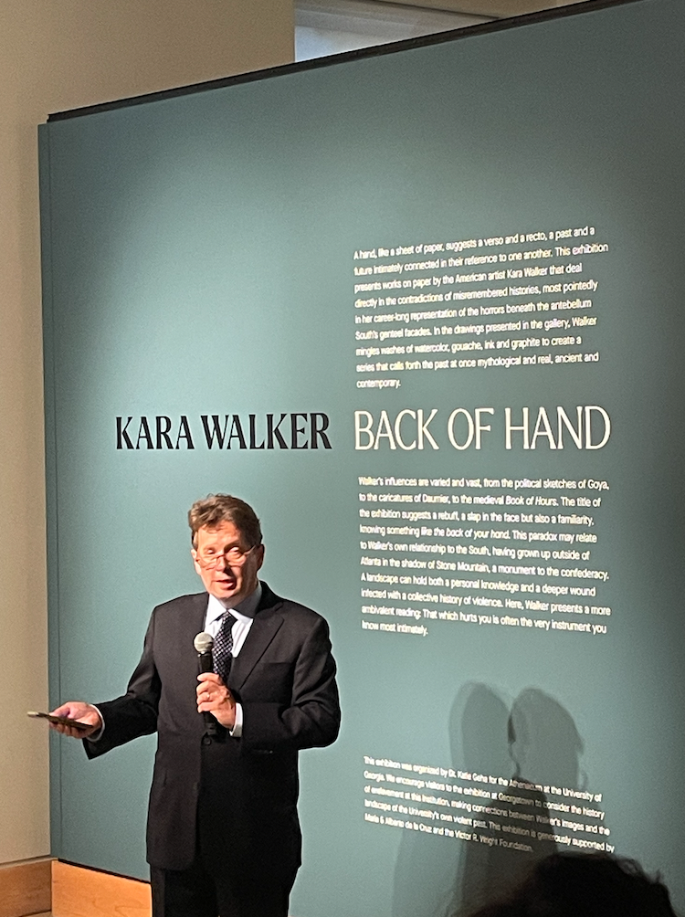 Kara Walker exhibition vinyl wall text