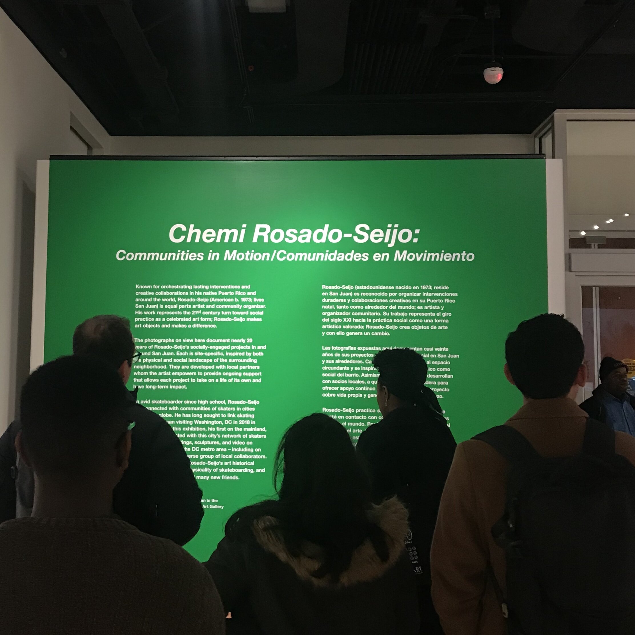 Vinyl Wall Text for Gallery Exhibition