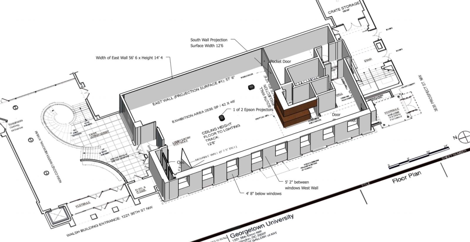 Google SketchUp Model of Gallery for Curatorial Planning