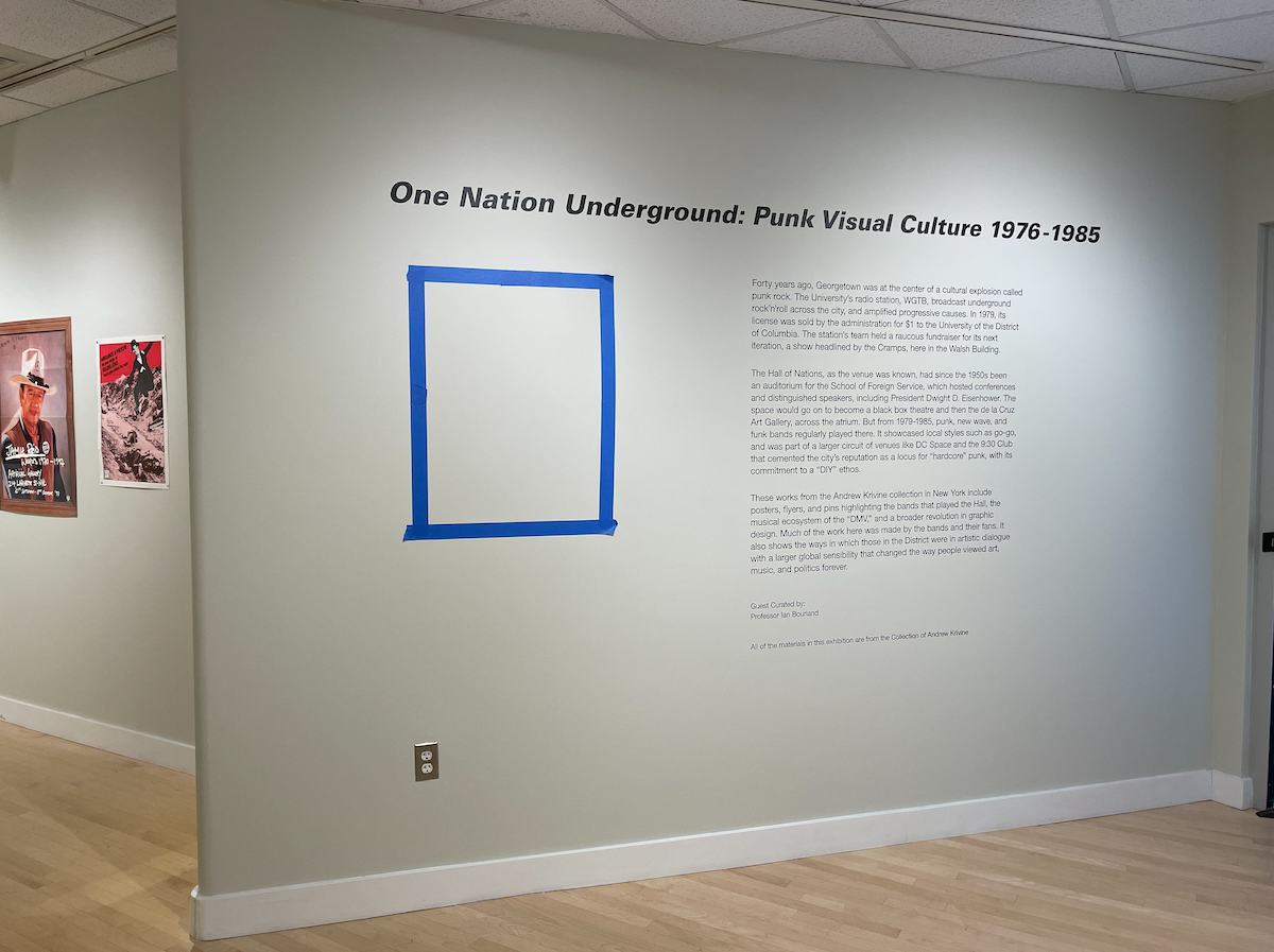 Installation of Punk exhibition