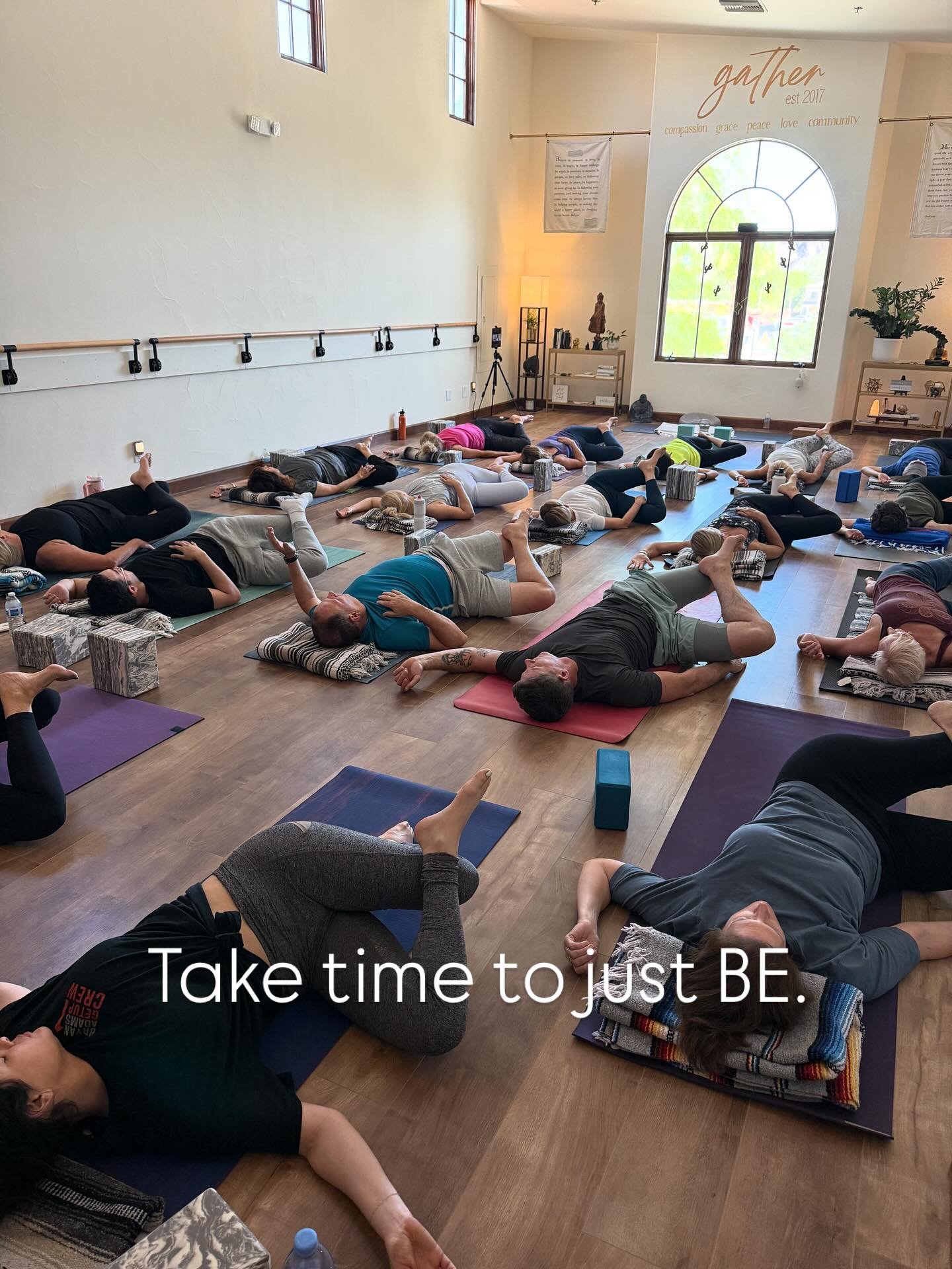 Whew! The heat came on F A S T! 🥵 

We look forward to seeing you in the cool studio for yoga, barre, breathwork, youth yoga, mat pilates and strength &amp; sculpt. 

There is a class and community for you at GATHER.