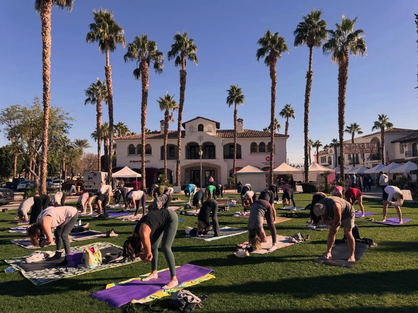 See you TOMORROW!

8-1 Farmer&rsquo;s Market 
9 Yoga on the lawn
10:30 stretch &amp; restore in studio 
✌️ ❤️ 🧘&zwj;♂️ 🌴 ☀️