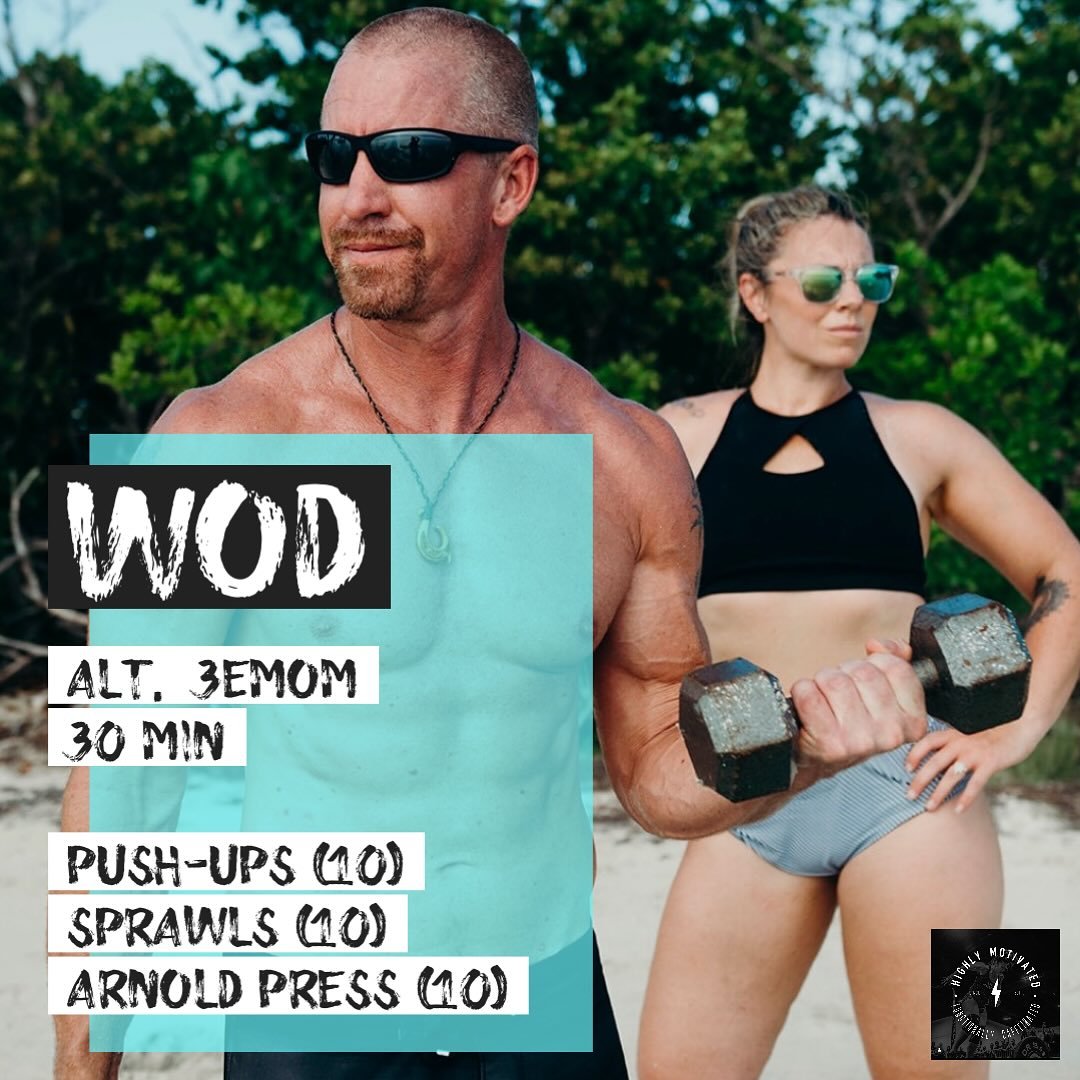 It&rsquo;s WOD Wednesday 🔥 
It&rsquo;s an ALT. 3EMOM kind of day 

How it works&hellip;

Minute 1: 
Complete 10 push-ups (maybe this takes you 20 seconds, that means you have 40 seconds of rest until the top of the next minute). 

Minute 2: 
Complet