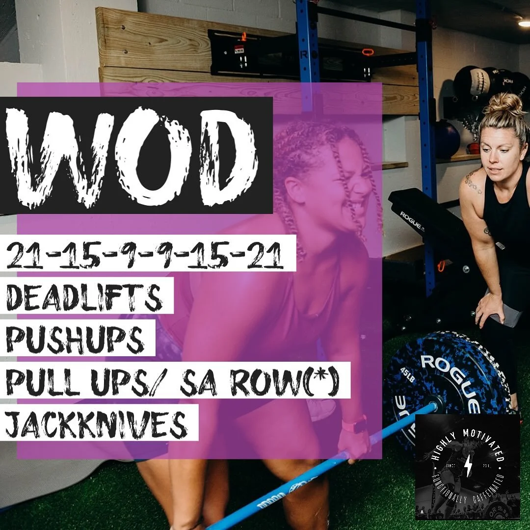 Its WOD Wednesday 🔥 

This a descending and ascending workout

Pace yourself and pick weights for the deadlift that you can complete all the reps with. Meaning you don&rsquo;t pick a weight that you can&rsquo;t complete all 21 reps with. 

Try to on