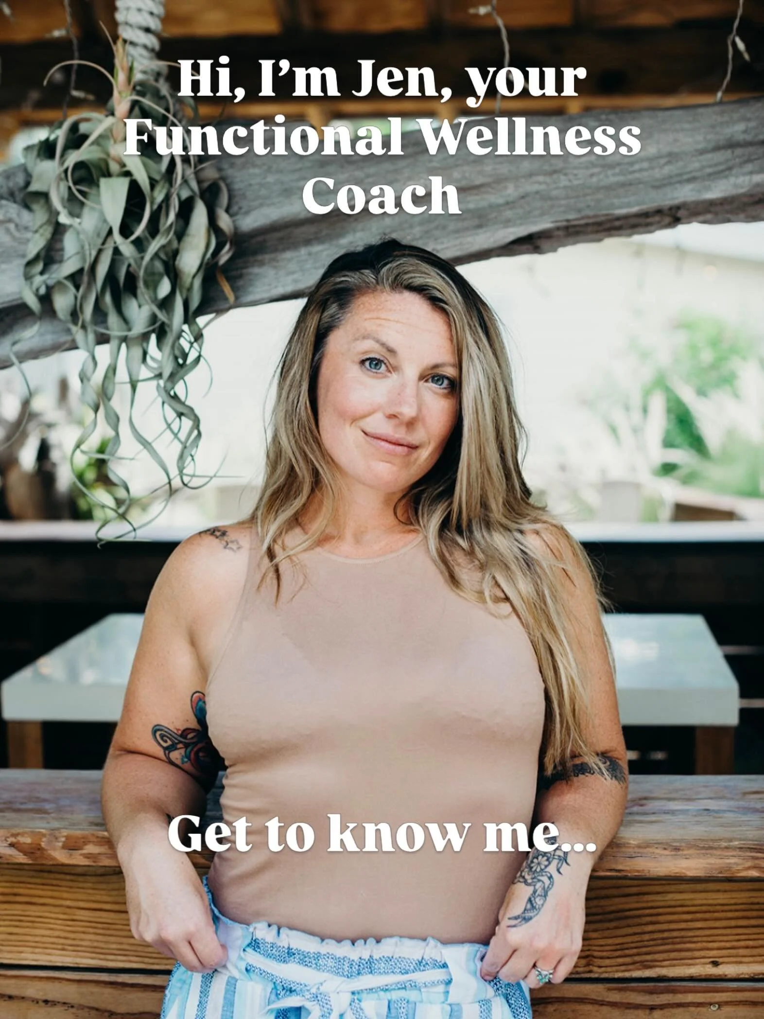 Hi, I&rsquo;m Jen. 👋 Your Functional Wellness Coach, and I&rsquo;m so glad you&rsquo;re here.

I&rsquo;ve been in the health and wellness world for over 15 years and I&rsquo;ve seen millions of trends come and go over. As someone who has stayed, stu