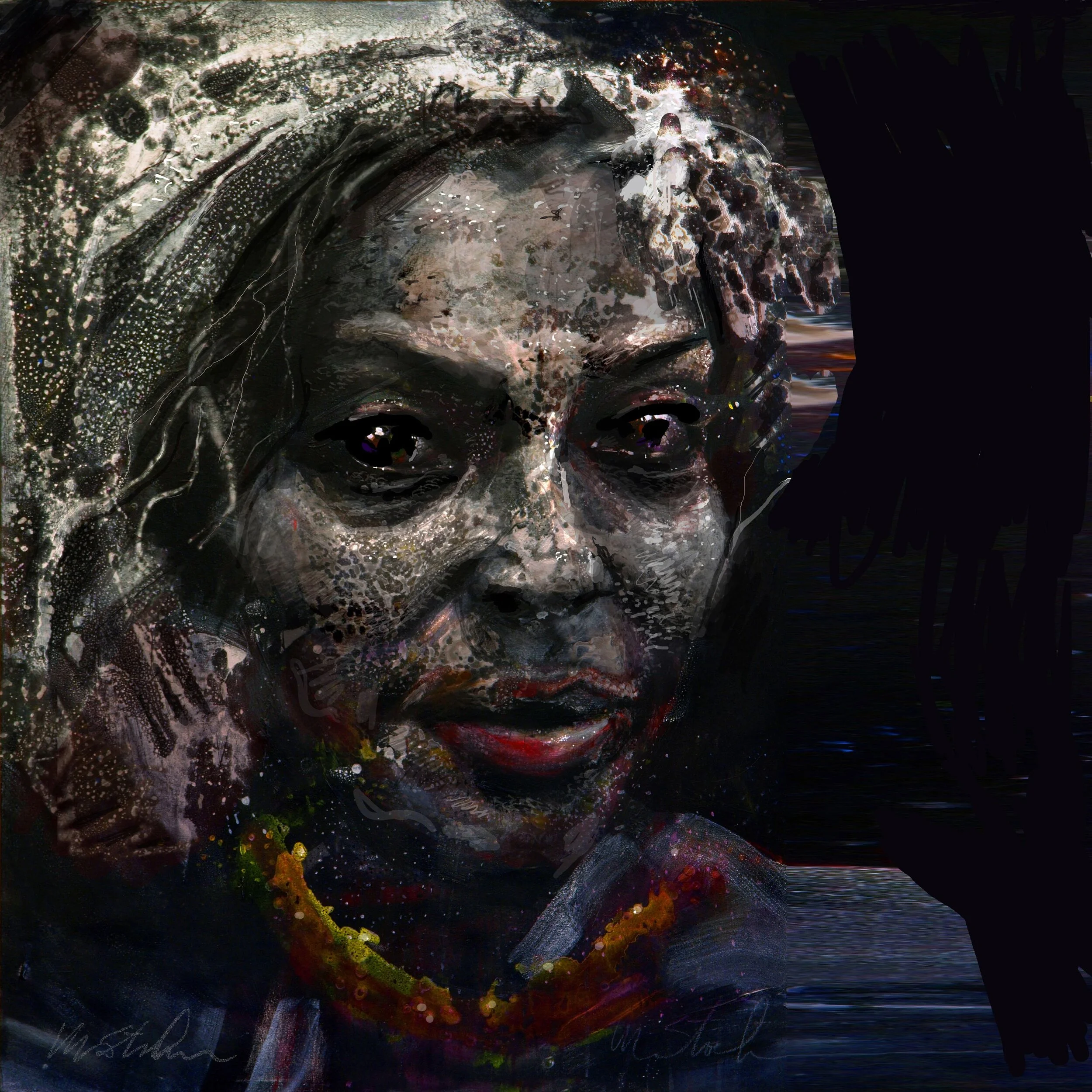 “Priscila” 60x44 inches acrylic