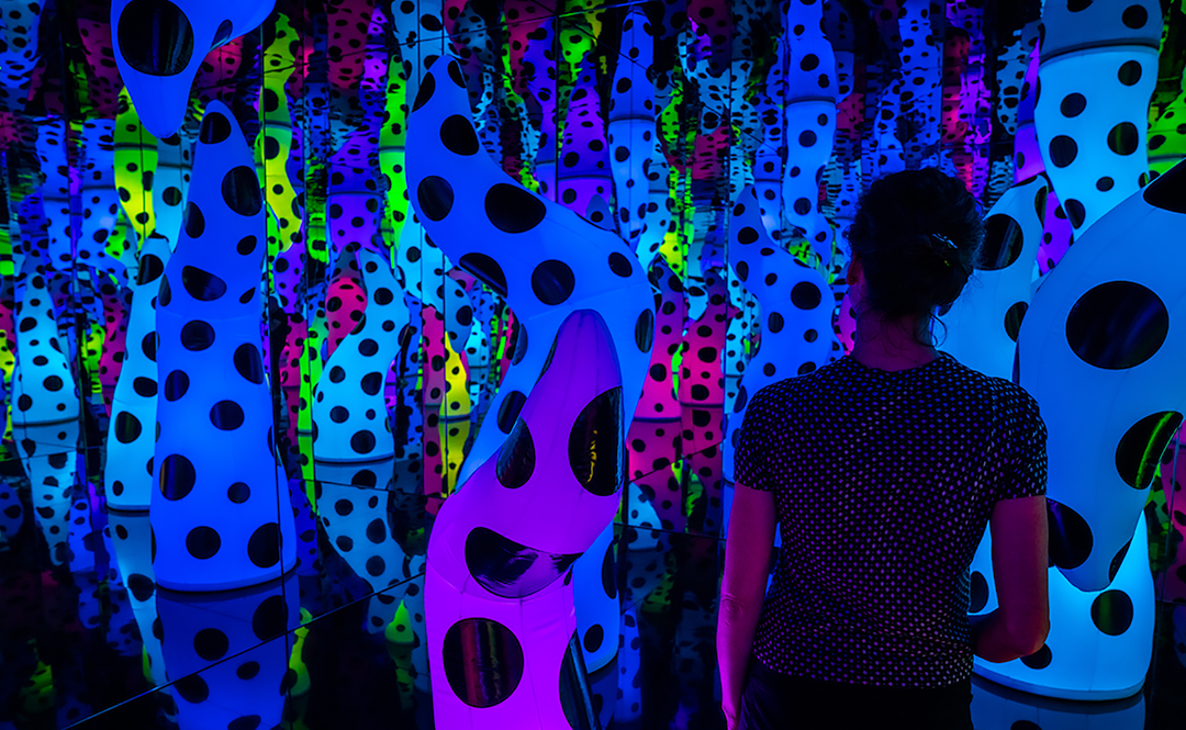  Yayoi Kusama, LOVE IS CALLING 2013. Acquired through the generosity of Barbara Lee/ The Barbara Lee Collection of Art by Women, Fotene Demoulas and Tome Coté Hilary and Geoffrey Grove, Vivien, and Alan Hassenfeld, Jodi and Hal Hess, Barbara H. Lloyd