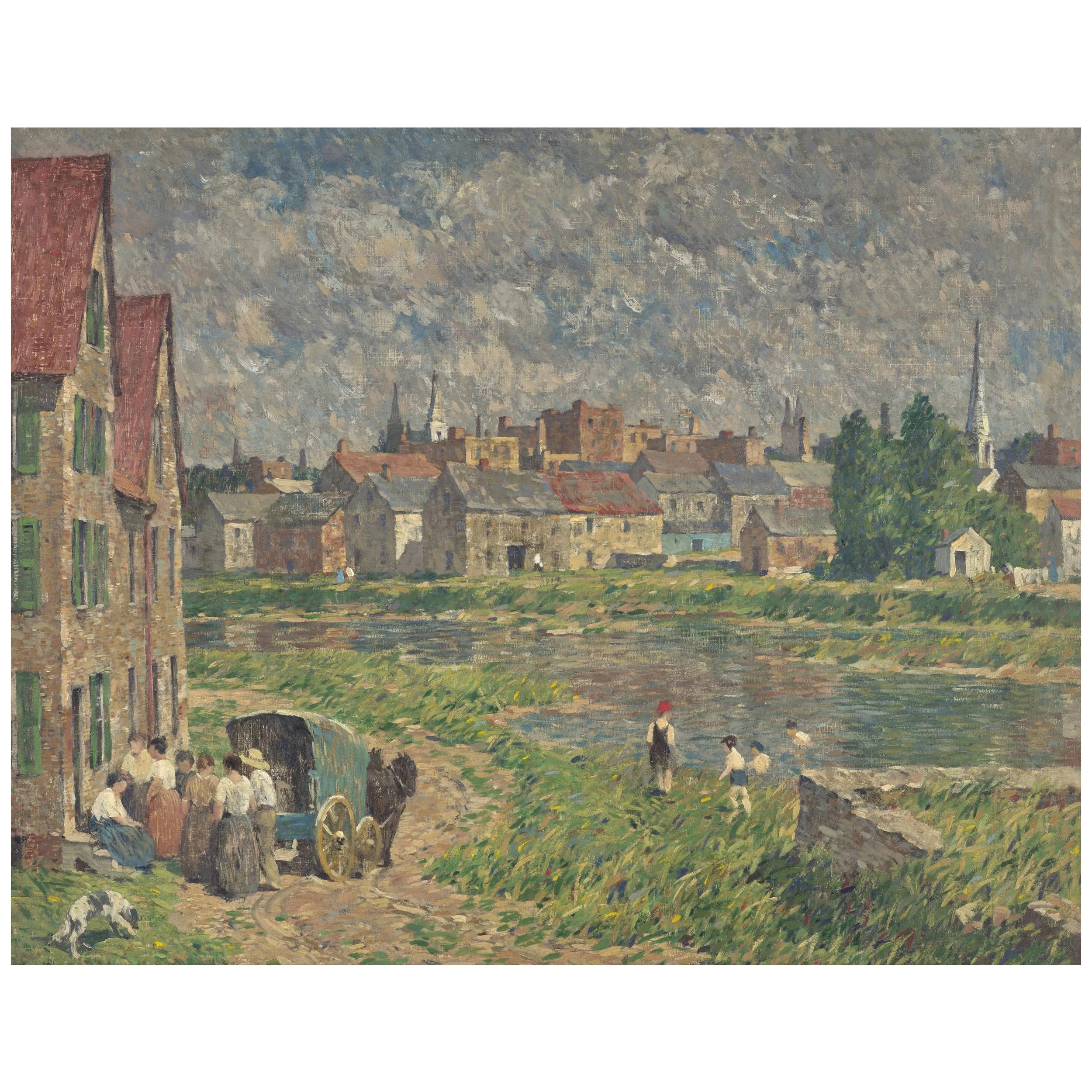 A River Town, painted circa 1920 by Robert Spencer (1879–1931), estimated at $150,000 – 250,000.jpg