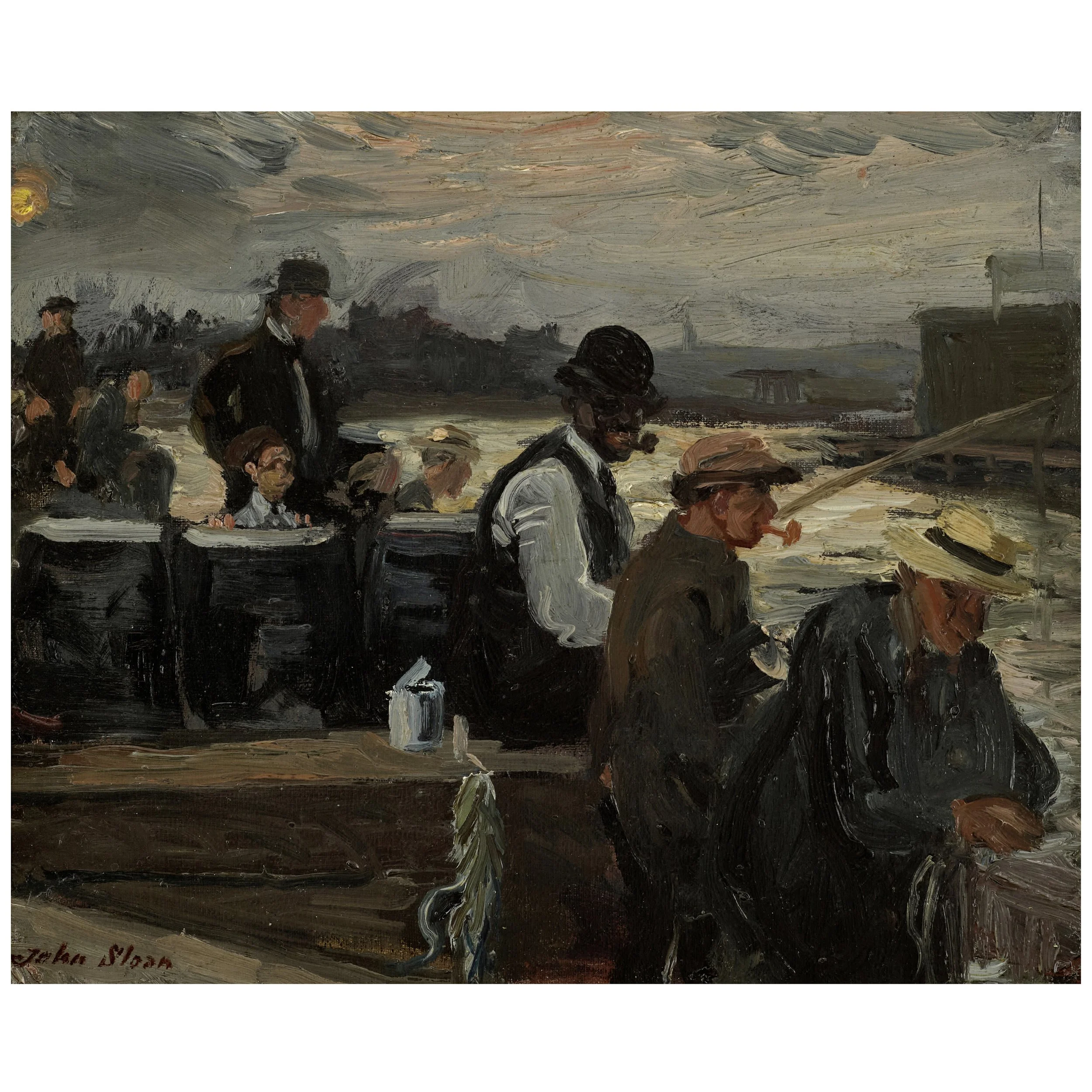 Fishing for Lafayettes, 1908, by John Sloan (1871–1951), estimate upon request.jpg