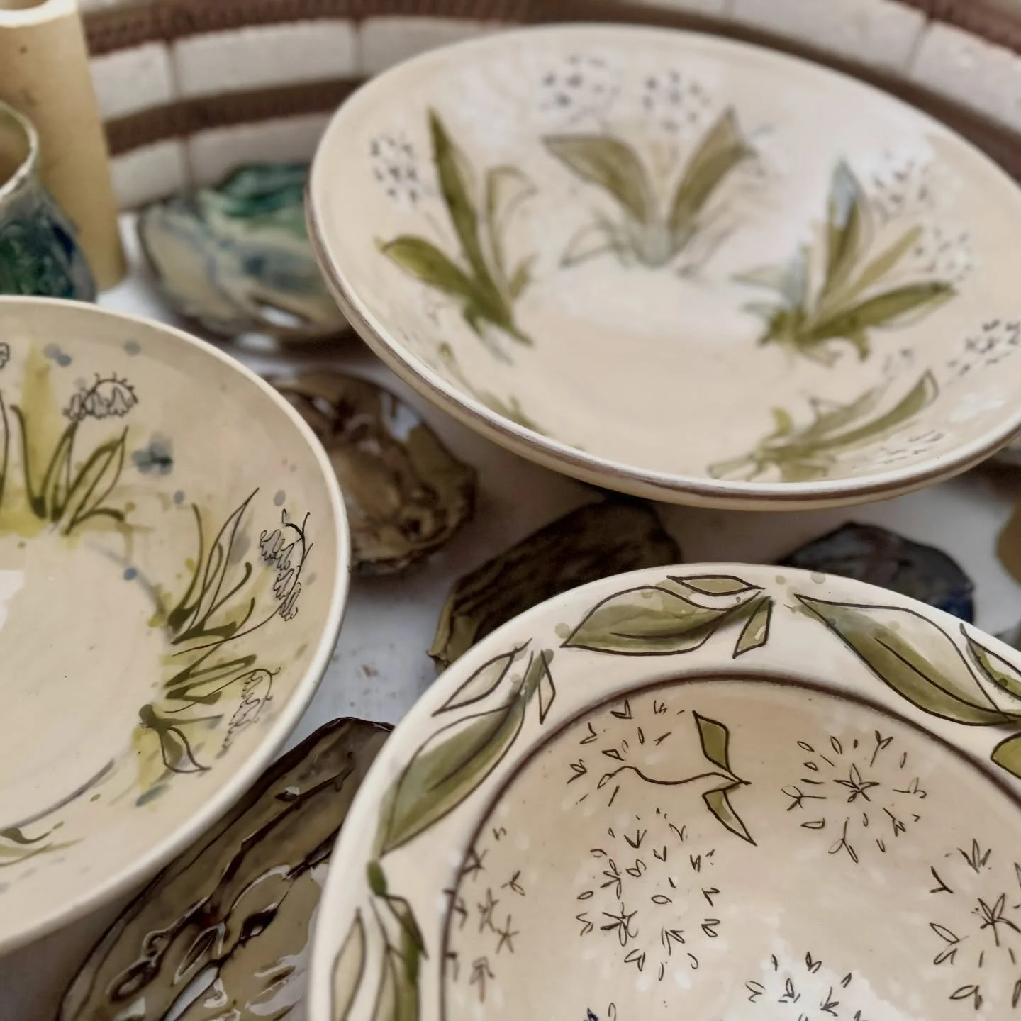 Spring is on its way! Inside and outside the pottery there are signs of life&hellip;

The most exciting news our house is that our much loved little chickens who we hatched from eggs last Easter have started laying eggs! Some of them very tiny&hellip