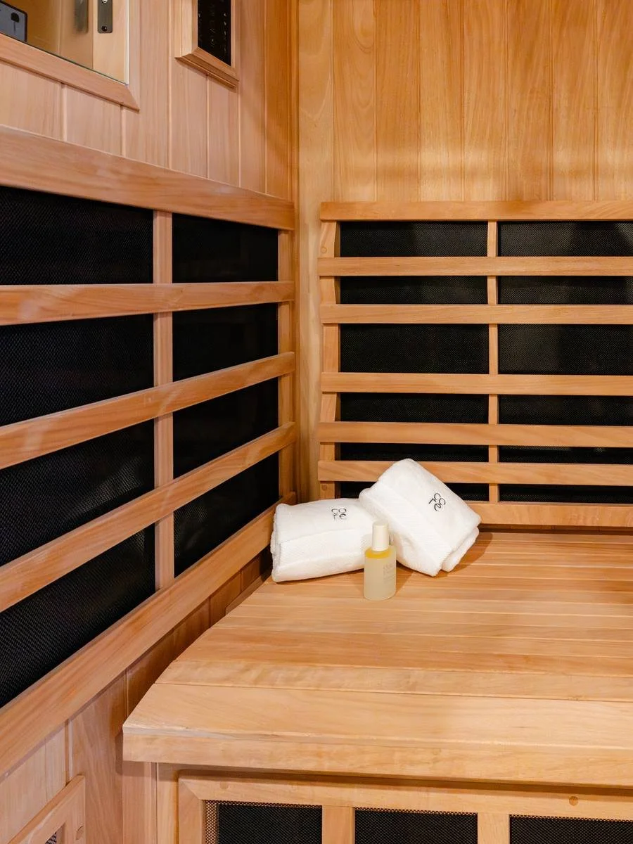 Core Club towels in the sauna
