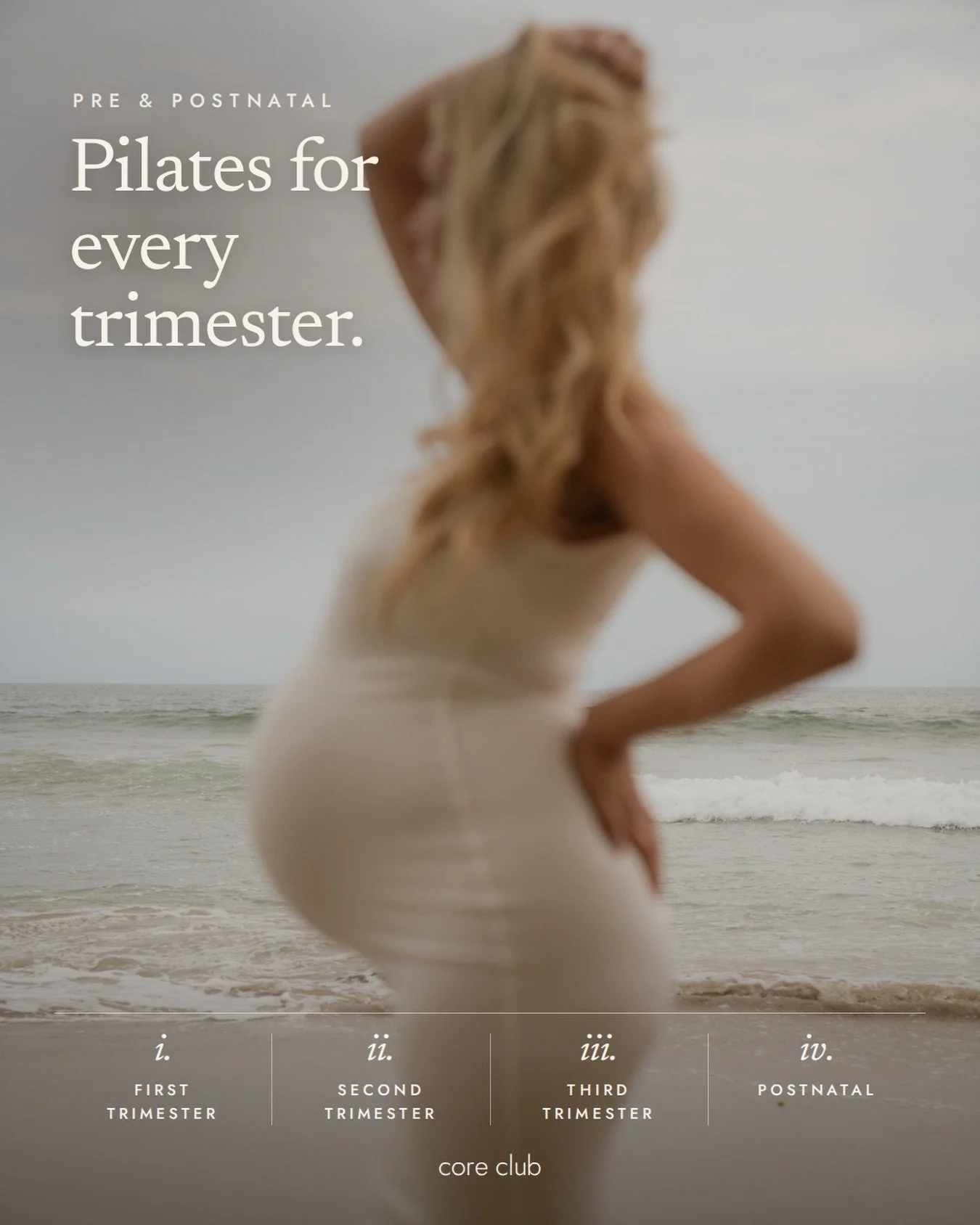 Pilates for every trimester 🤍

Whether you&rsquo;re in your first, second or third trimester, or rebuilding after baby, Core Club has pre and postnatal workouts made for exactly where you are. Safe, effective and led by Amanda. x