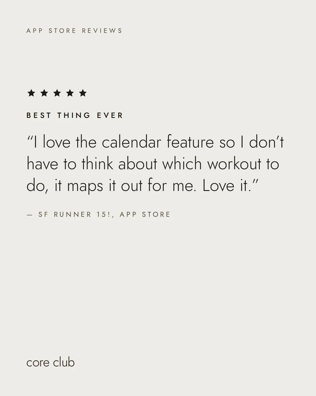 Don&rsquo;t just take our word for it. Swipe to hear from the Core Club community.🤍