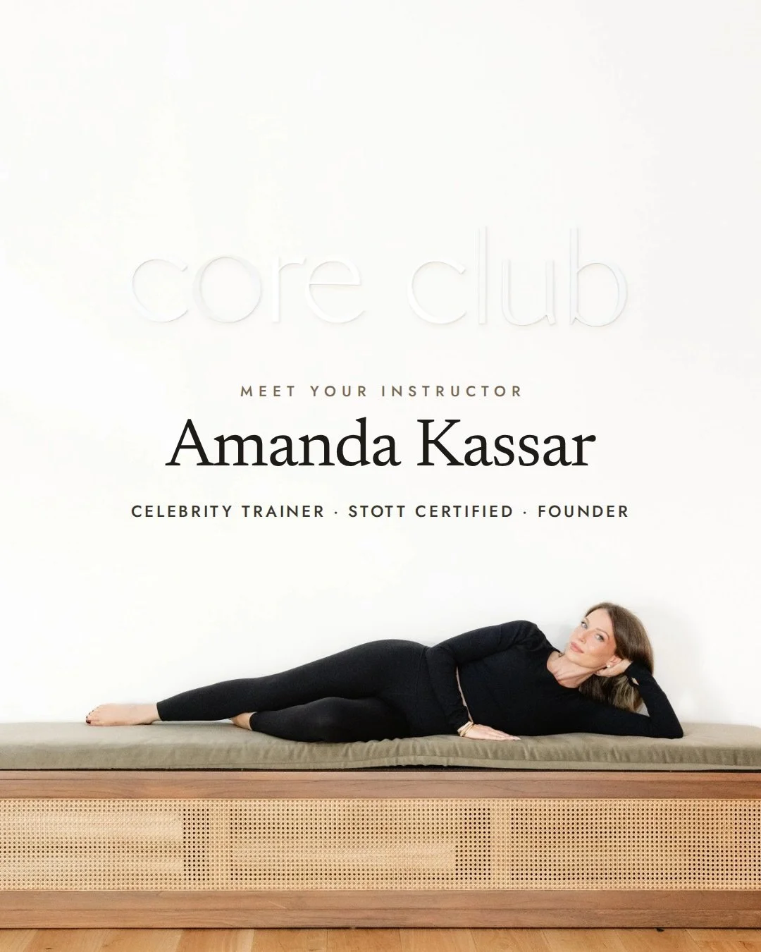 Meet your instructor 🤍

Renowned Pilates trainer, Amanda Kassar, has spent nearly a decade perfecting her method. She&rsquo;s fully STOTT certified in Mat, Reformer, Cadillac, Chair &amp; Barrels, and believes a great instructor is always a student.