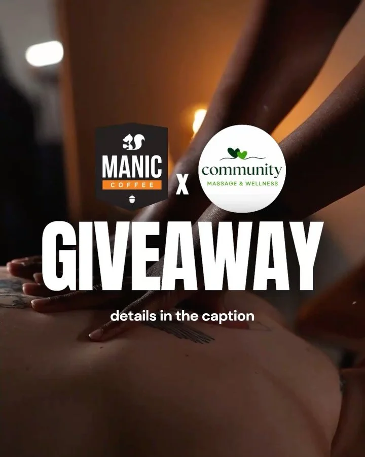 Enter the giveaway for the chance to win: (Read below) 

☕ $140 Value - Gift Card for Manic Coffee
💆 $145 Value - 60-Minute Maintenance Massage at Toronto Community Massage and Wellness 

Total Giveaway Value: $285 💚 

How To Enter the Giveaway
 ✅ 