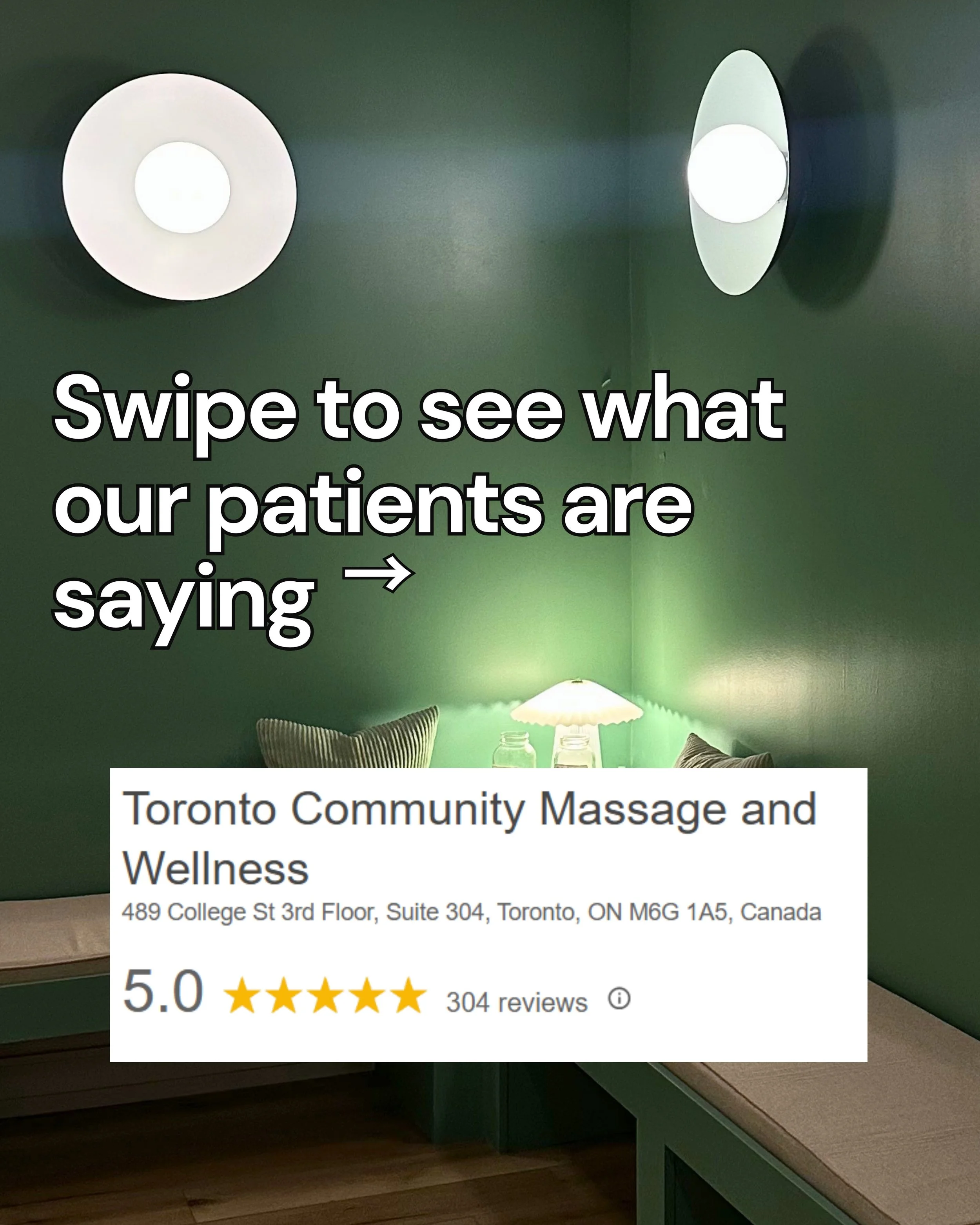 There is nothing better than hearing how our treatments improve your day-to-day life 💚

From providing specialized gender-affirming and post-surgical care, to being your favourite "hidden gem" for relaxation and pain relief - knowing our p