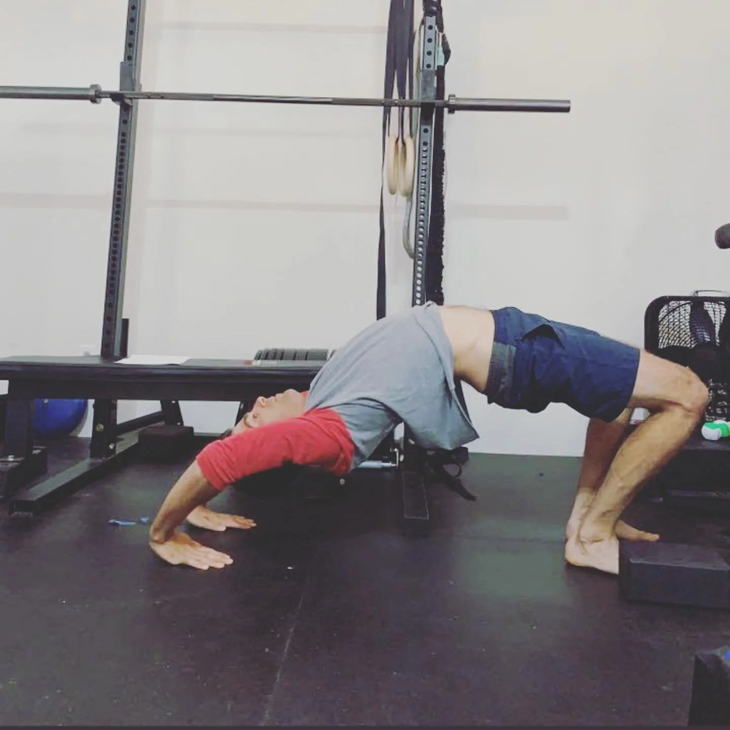 EXTENSION IS WHAT WE ARE MISSING...
The bridge is a great piece to expose any extension restrictions. Most of us are stuck in flexion with our computers, phones and chairs which can cause some major restrictions leading to discomfort and pain. Fle