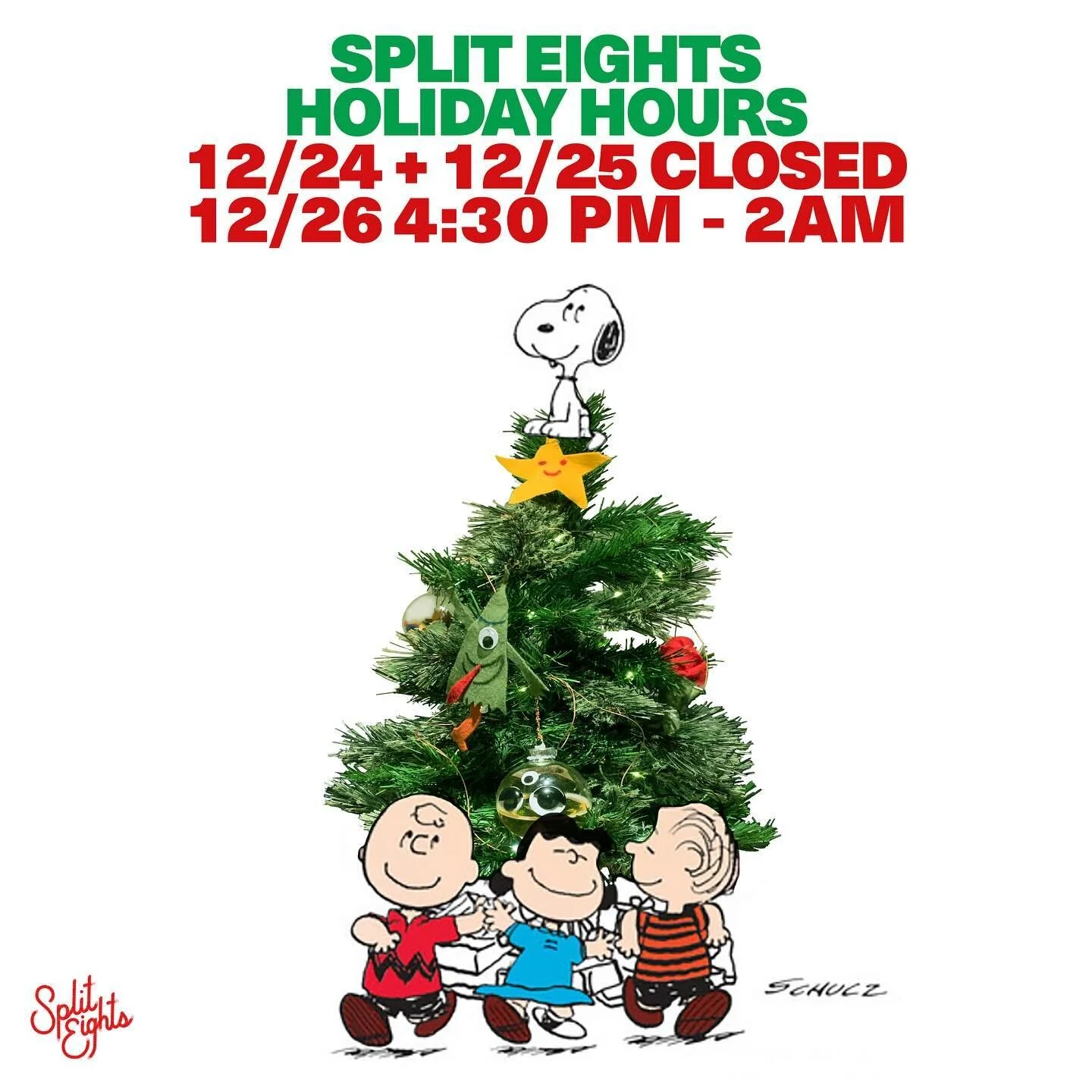 We&rsquo;ll be closing for a little holiday respite Sun/Mon, but we&rsquo;ll be back at it for a half-day of cocktails Tuesday evening. See ya kids then!