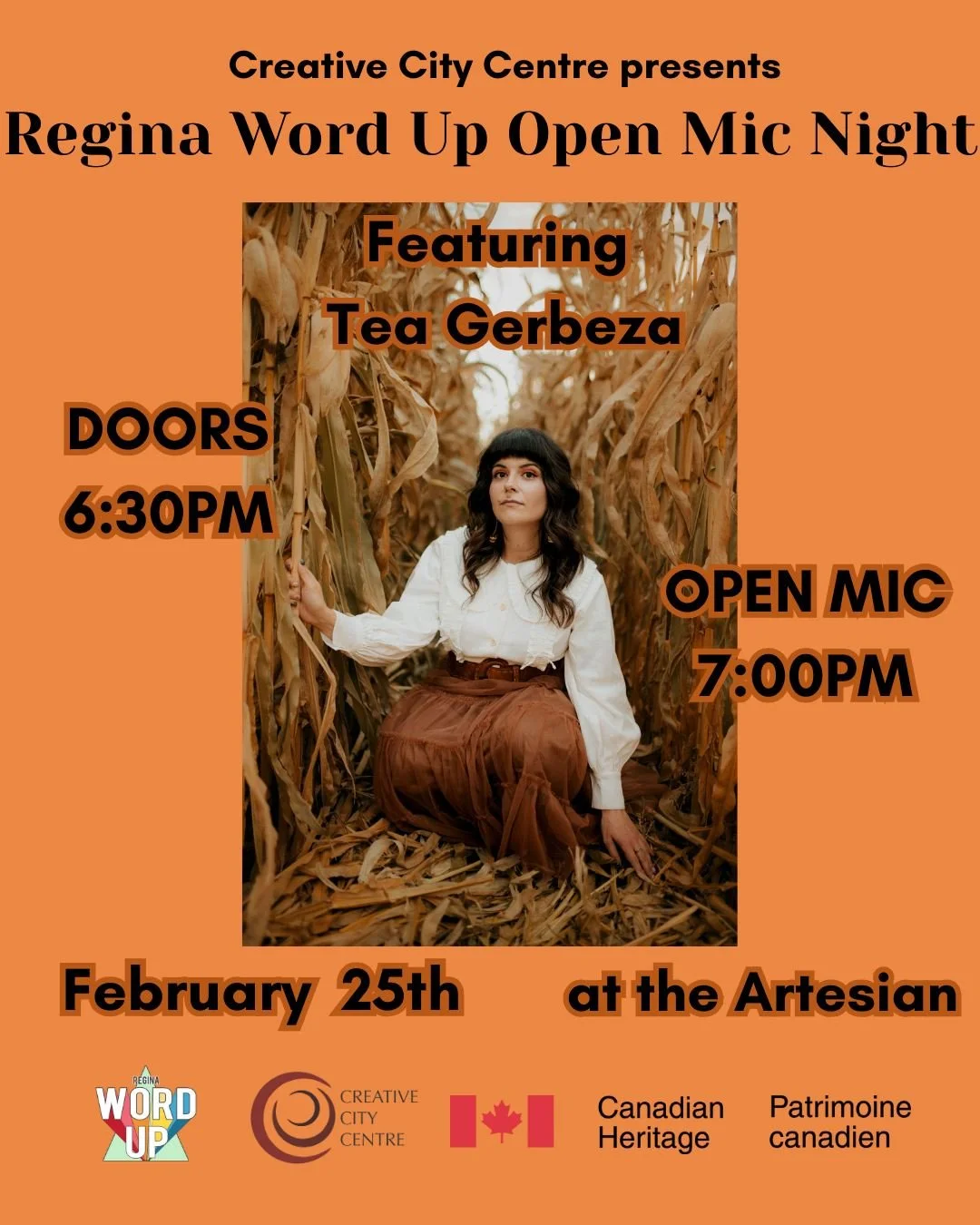 Regina Word Up Open Mic Night featuring Tea Gerbeza