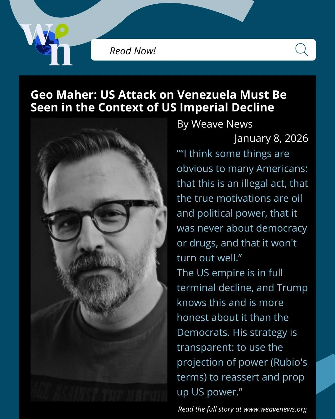 Following the January 3 US military attack on Venezuela, Geo Maher argues that the intervention must be understood in the context of US imperial decline, sanctions, oil politics, and the ongoing crisis of the Bolivarian Revolution. We share key excer