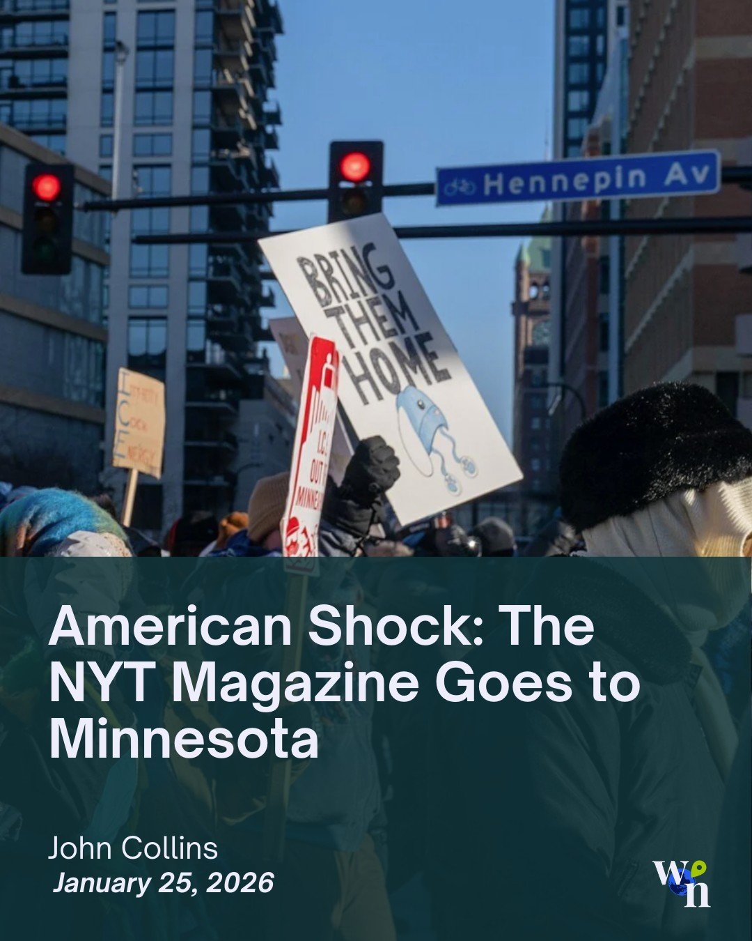 Why does Minneapolis suddenly &ldquo;look like a foreign war zone&rdquo;? In this piece for WN, John Collins critiques a recent The New York Times Magazine feature, arguing that the shock over federal militarization misses a deeper story: the long &l