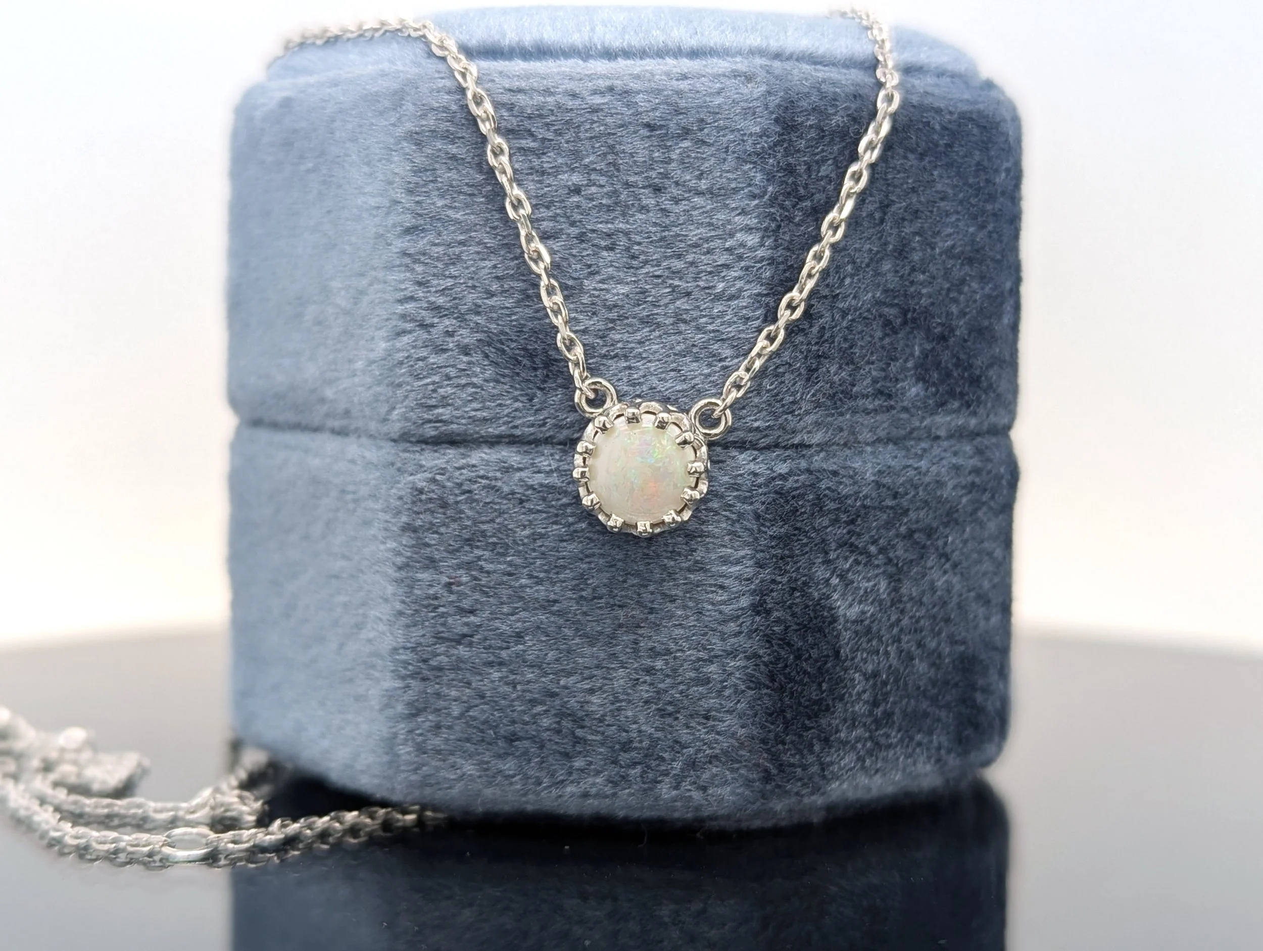 Opal Crown Necklace