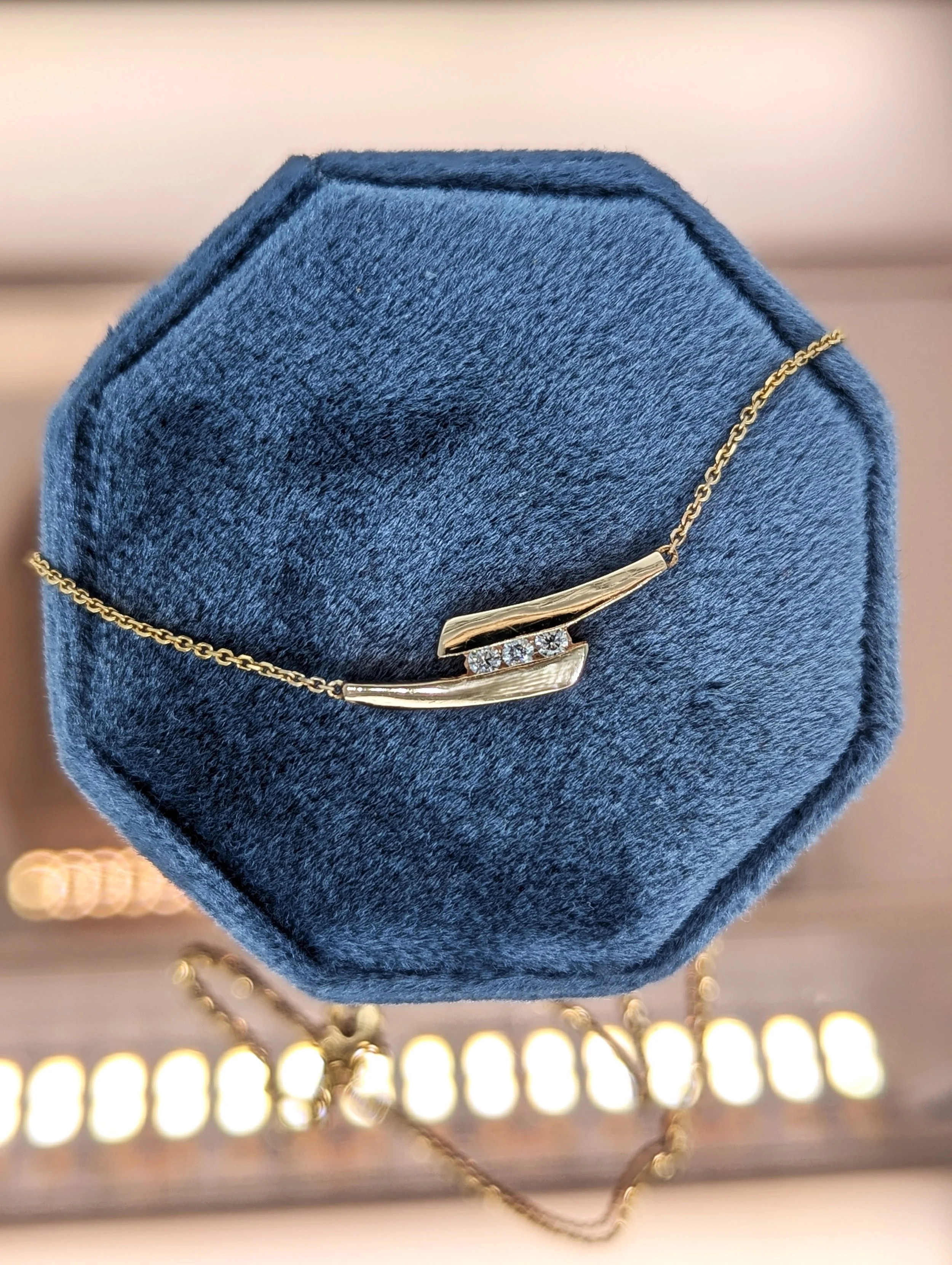 Diamond Bypass Necklace