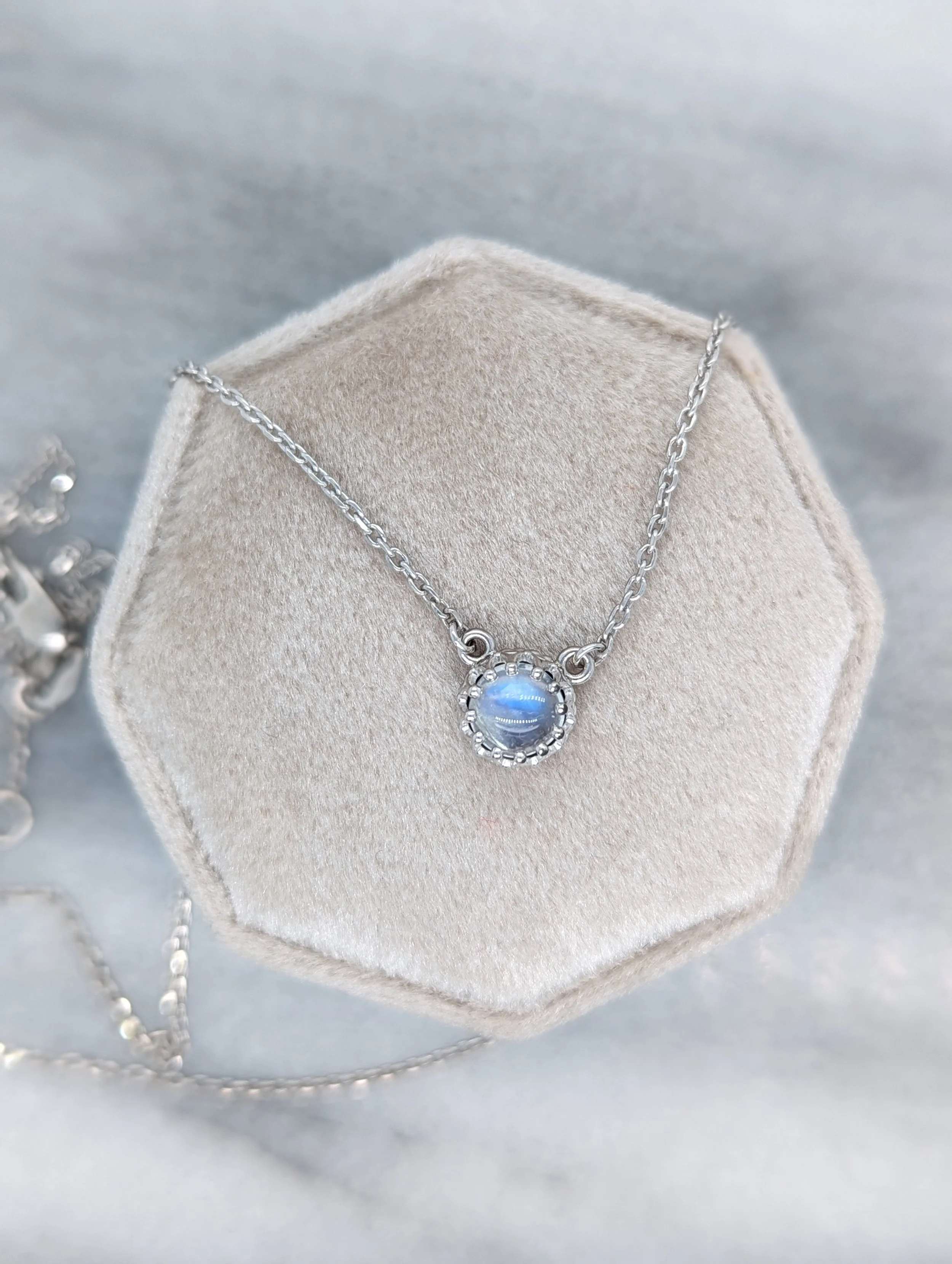 Moonstone Crown Necklace
