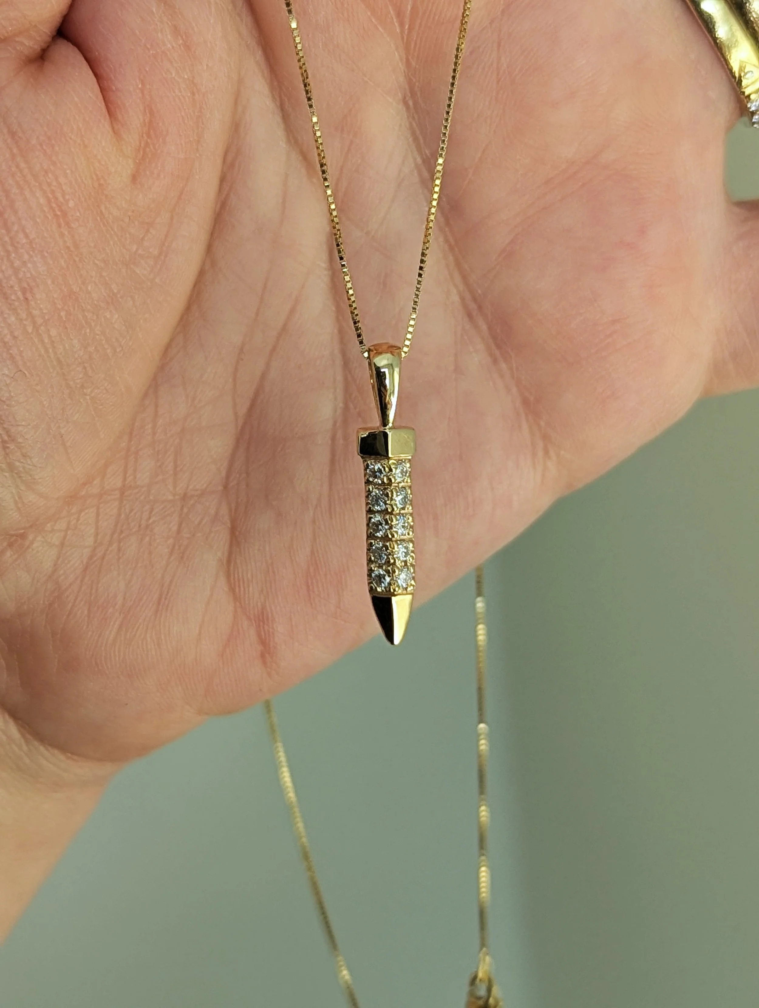 Diamond Spear Pendant