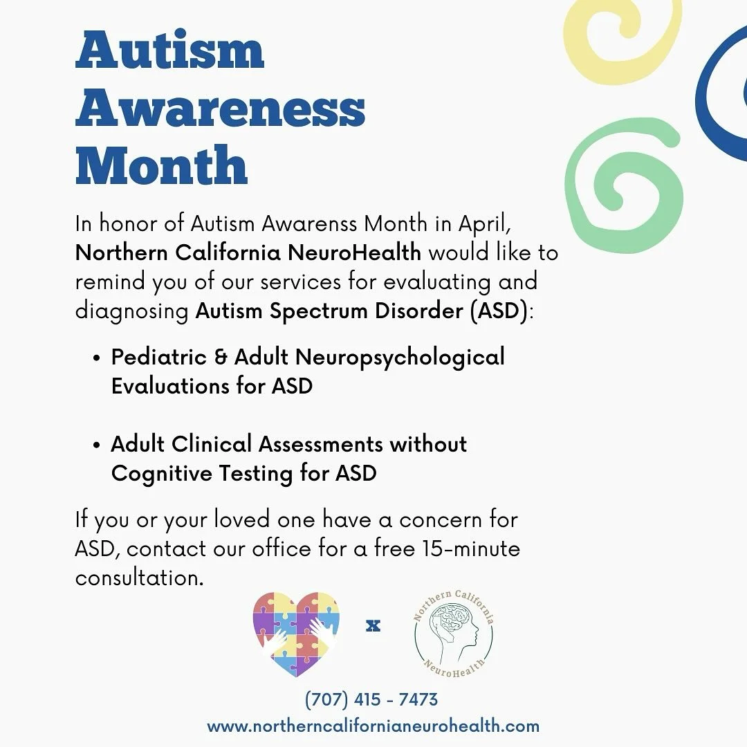 April is Autism Awareness Month ππ§© Check out our website for more details on our ASD evaluations for all agesποΈ
#autism #autismo #neurodiversity #autismspectrumdisorder #autismawarenessmonth #worldautismmonth #psychology #diagnosis #california #