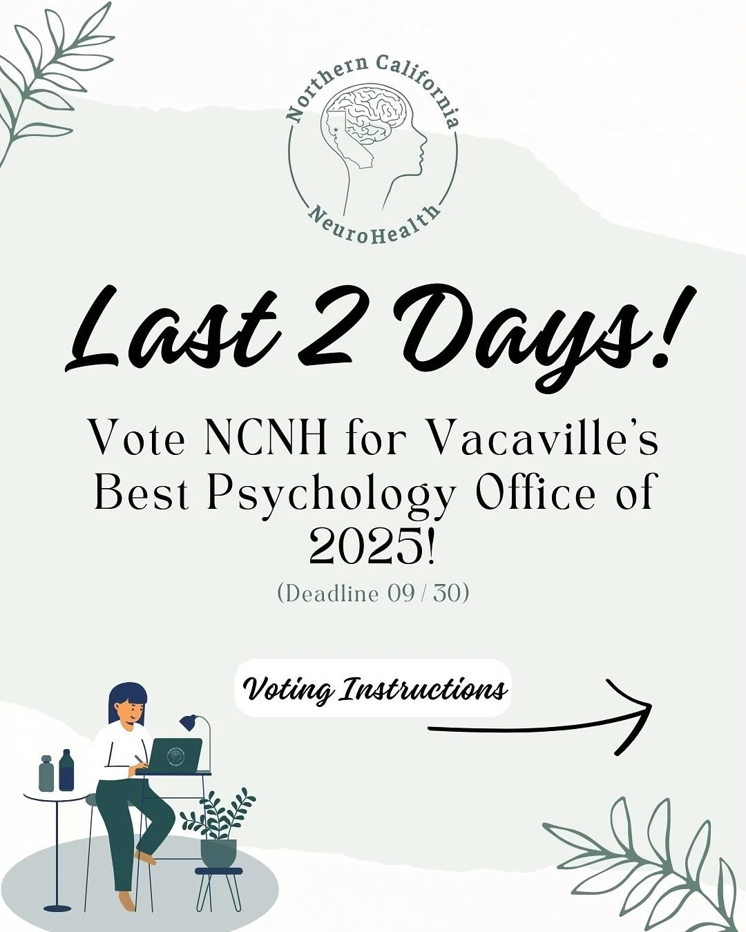 Voting Ends Tomorrow!π¨ Please take a couple minutes to cast your final vote for NCNH and 4 other amazing local businesses!π³οΈ We greatly appreciate everyone’s support and couldn’t ask for a better community to be a part of!ππͺ΄ Follow th