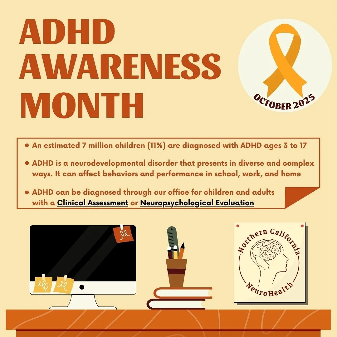 Did you know October is ADHD Awareness Month? ππ§‘
The NCNH team is happy to support kids & adults concerned with ADHD with our evaluations and assessments! ππ§  Check out our website or contact our office for more information and scheduling a f