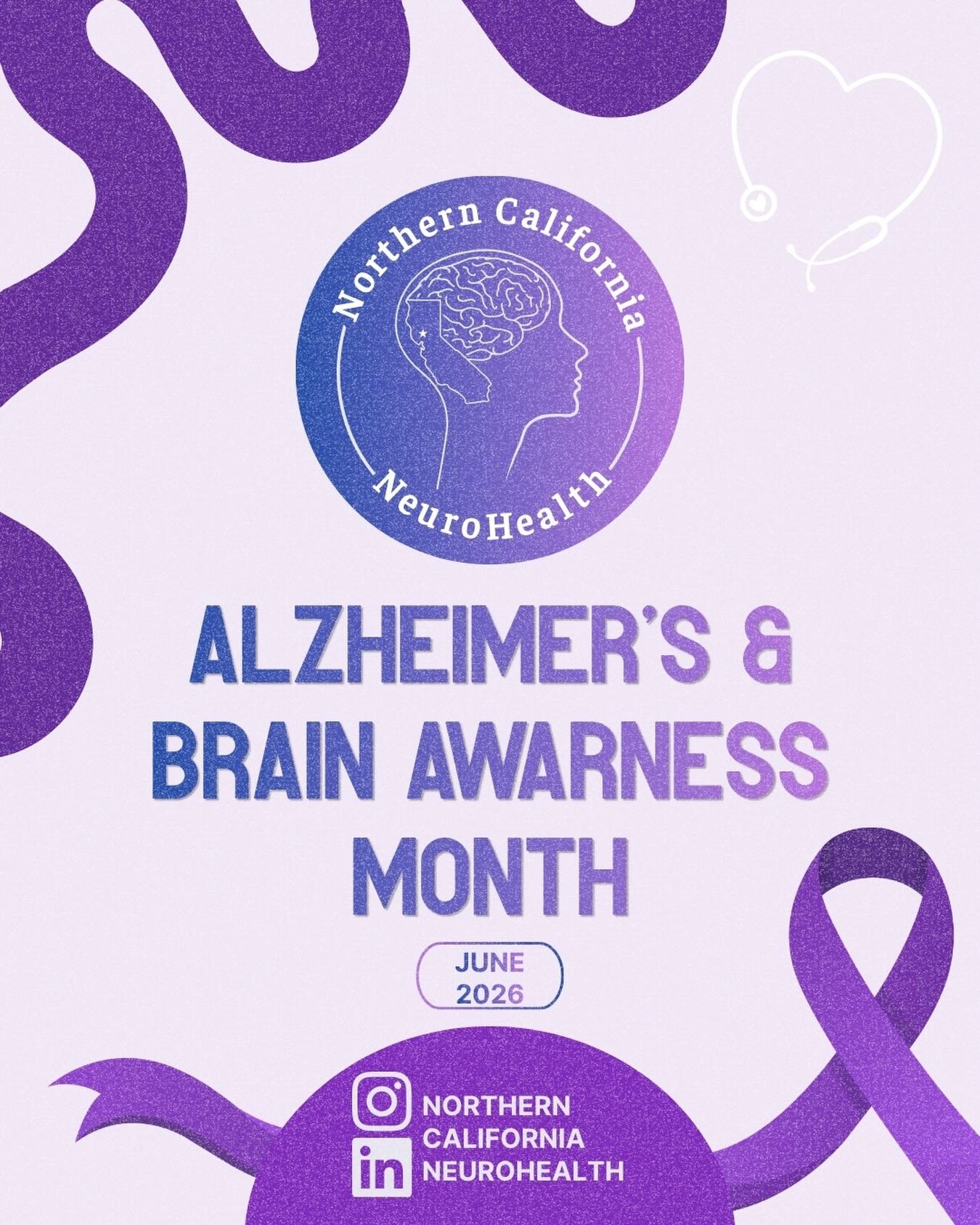 Alzheimer's &amp; Brain Awareness Month reminds us that brain health is both mental &amp; physical health 🧠💜. NCNH honors the relentless caregivers, providers, and families who face these challenges 🫶🧠🩺.

Reach out to the amazing groups such as 