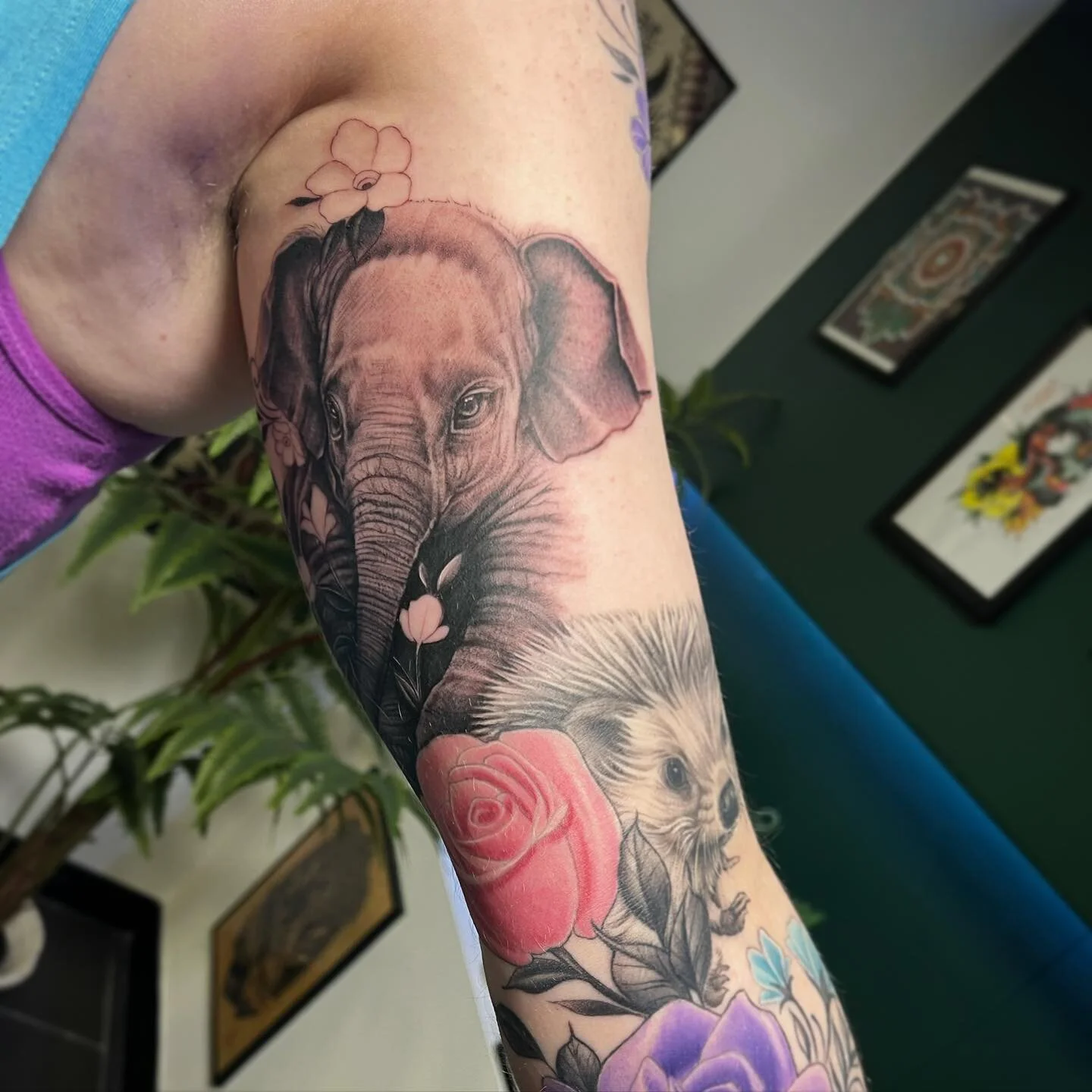 Some progress on Ann&rsquo;s sleeve 🥰 can&rsquo;t wait to finish this. Thanks beauty 🙏🏻💚