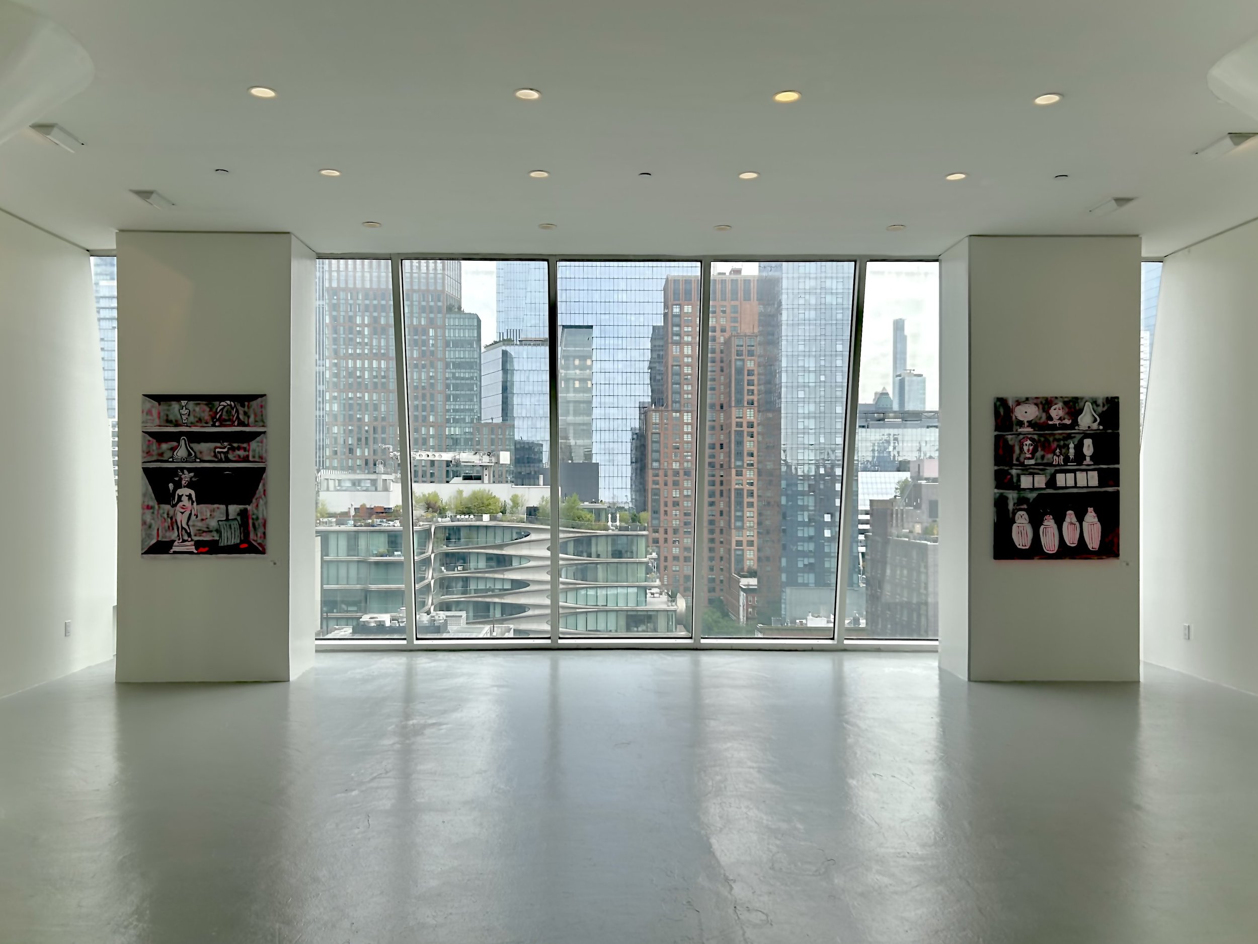 This is a view from my private painting installation in private penthouse in Chelsea NY Sep 2025.