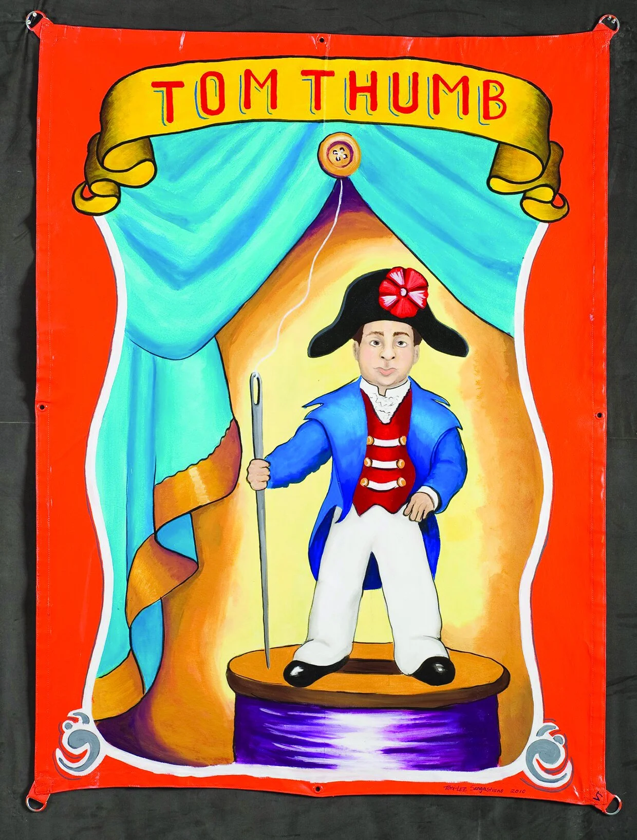 Available for purchase in the shop. Tom Thumb. 7 x 5ft.