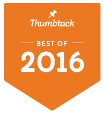 Best of Thumbtack.com badge 2016, Gin Treadwell Interiors.